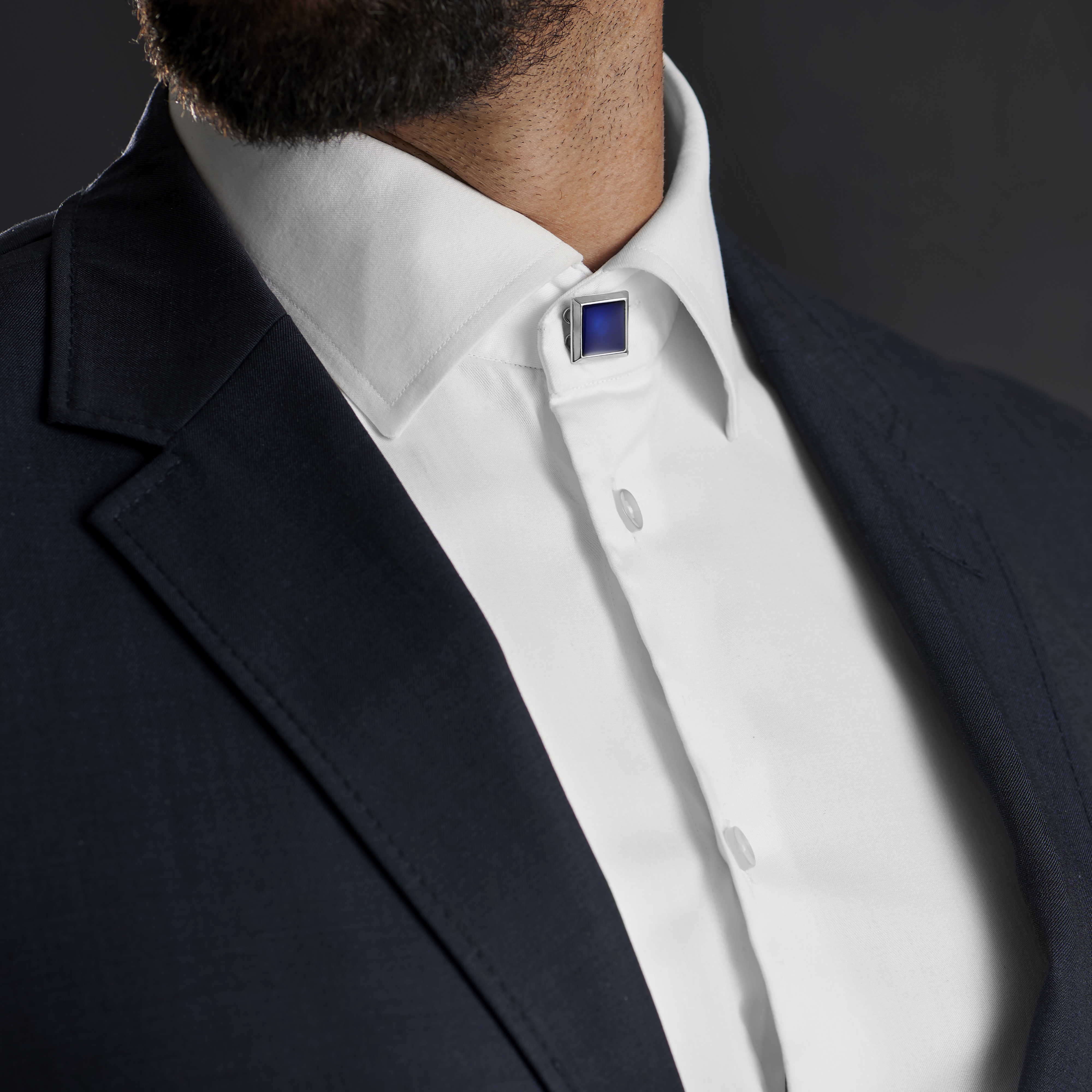 PARKLEES-Chemises formelles patchwork à carreaux pour hommes,manches