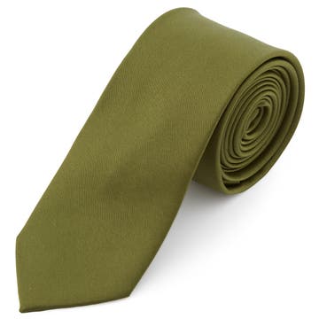Gravata Básica Verde Folha de 6 cm