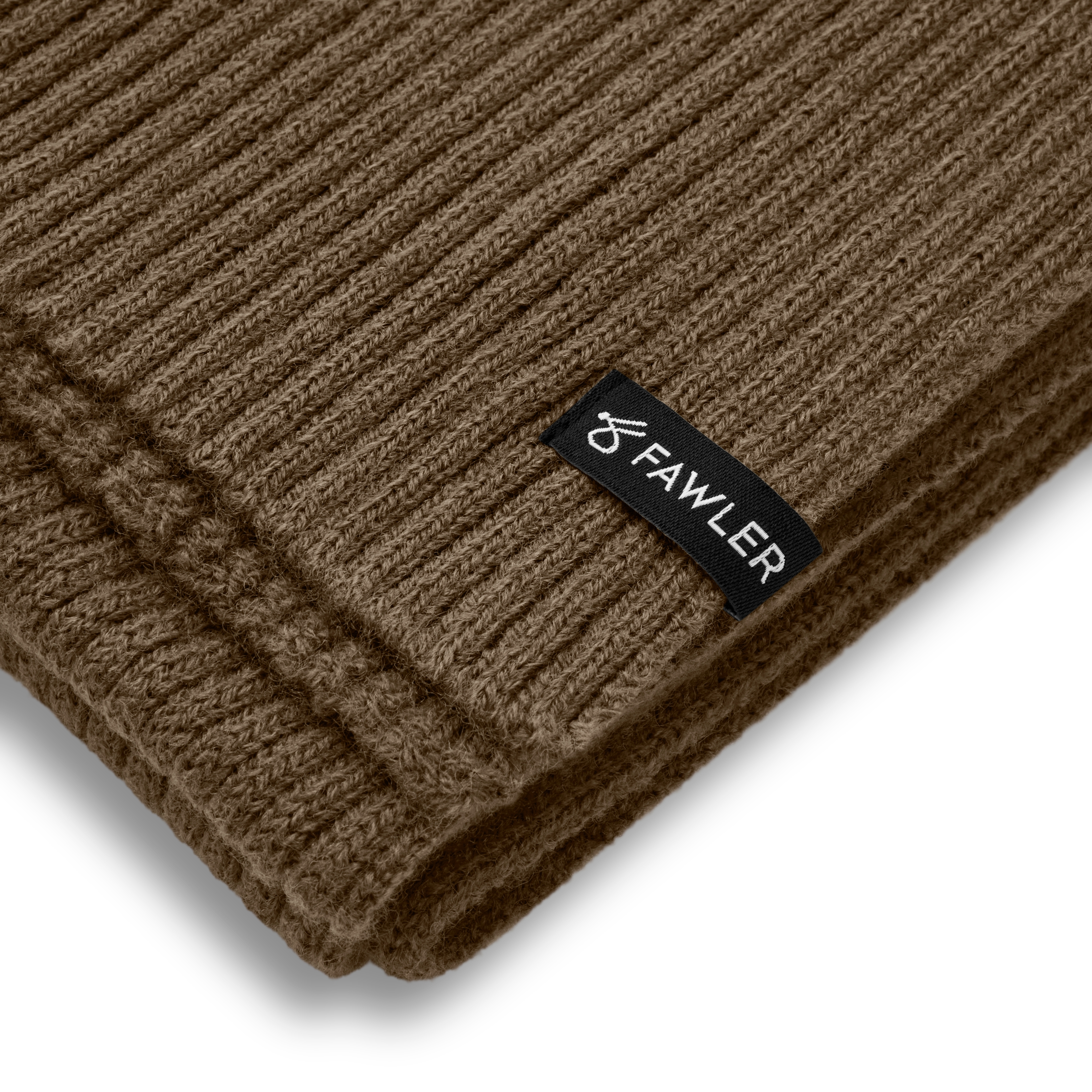 Arctic | Khaki Rippstrick-Wollmischung-Schal - 3