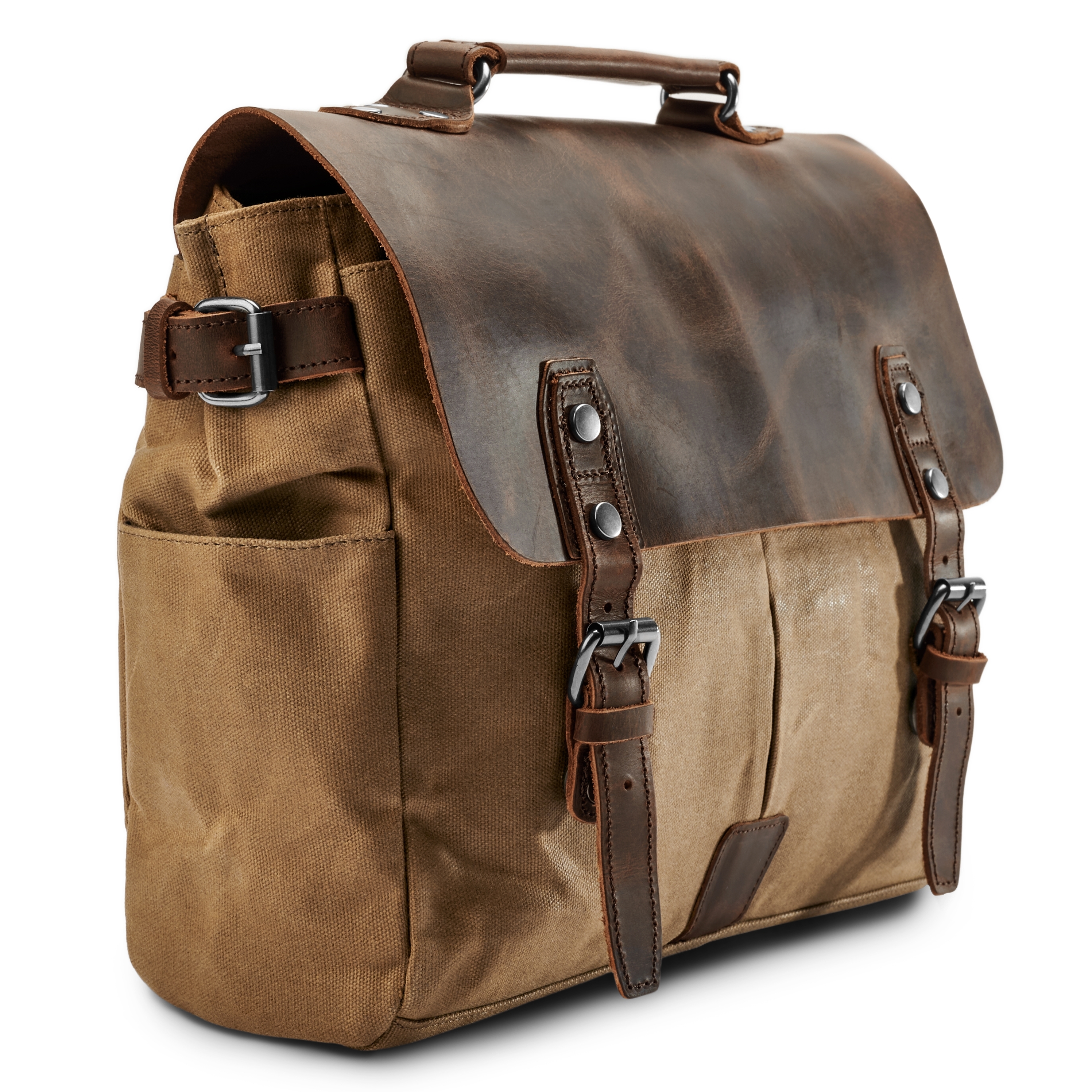 Sac à bandoulière de style vintage couleur havane - 4