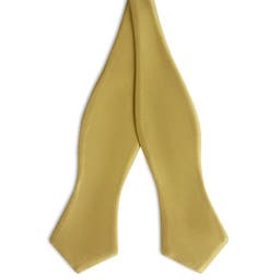 Mustard Yellow Self-Tie Grosgrain Diamond Tip Bow Tie