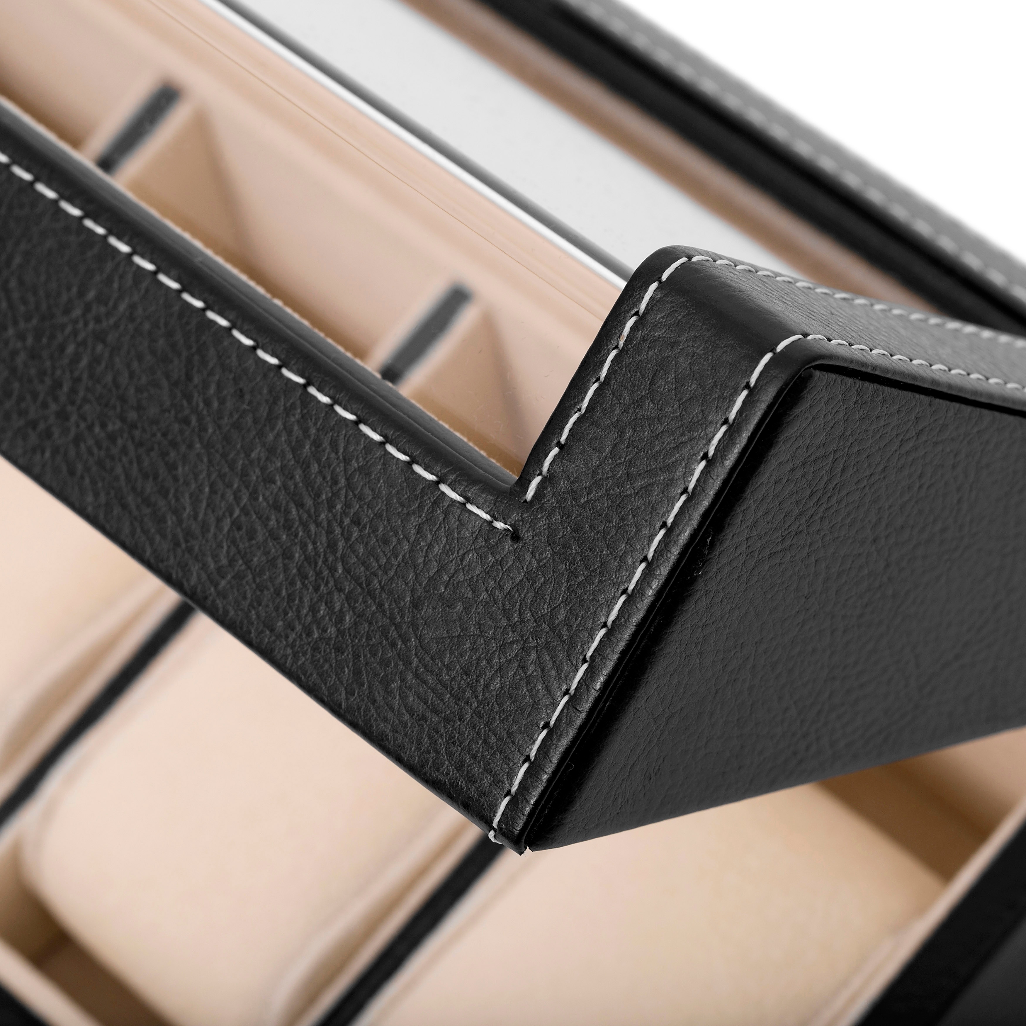 Sort Mini Urkasse i Træ - 5 Ure - 5