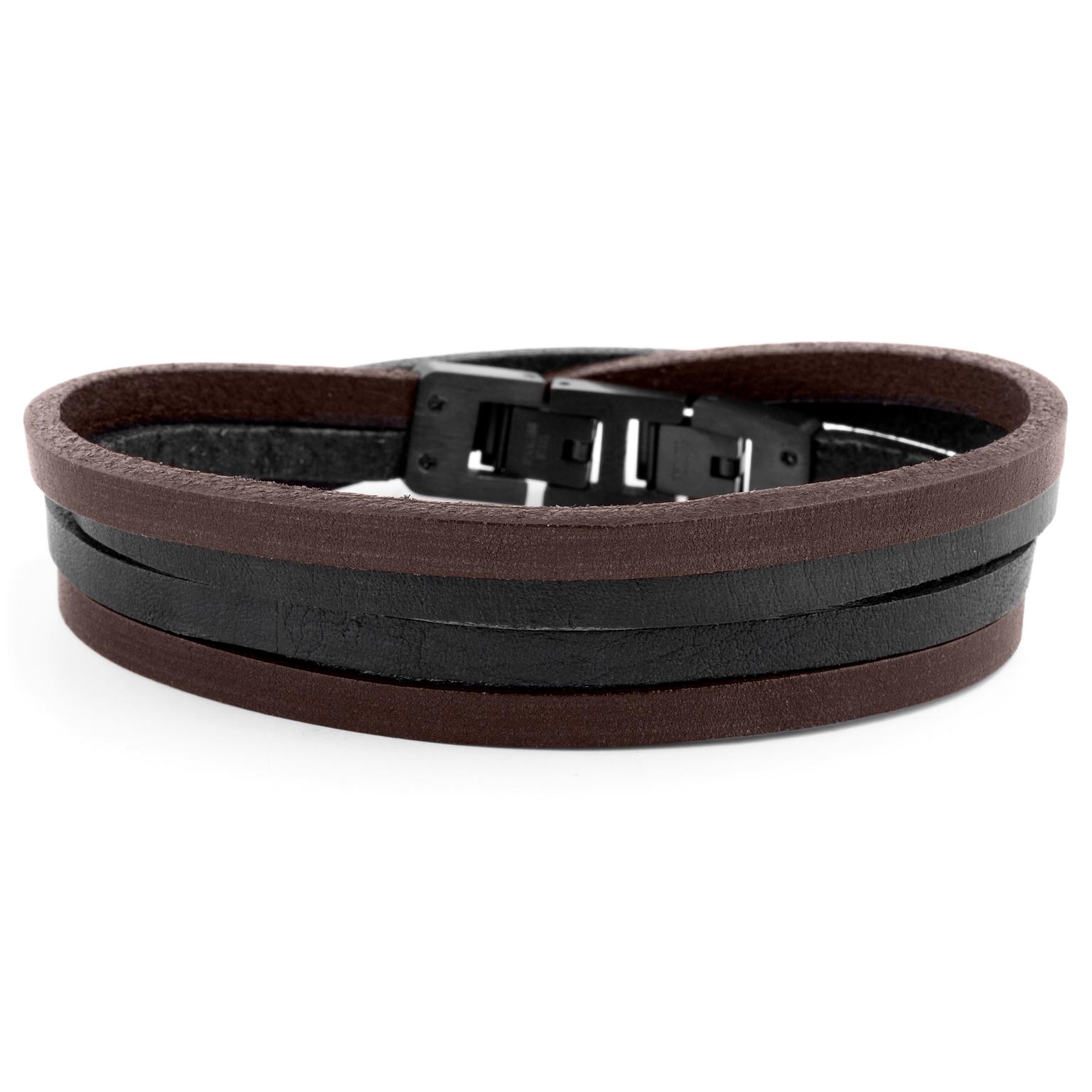 Black & Dark Roy Double Wrap Bracelet Black & Dark Roy Double Wrap Bracelet