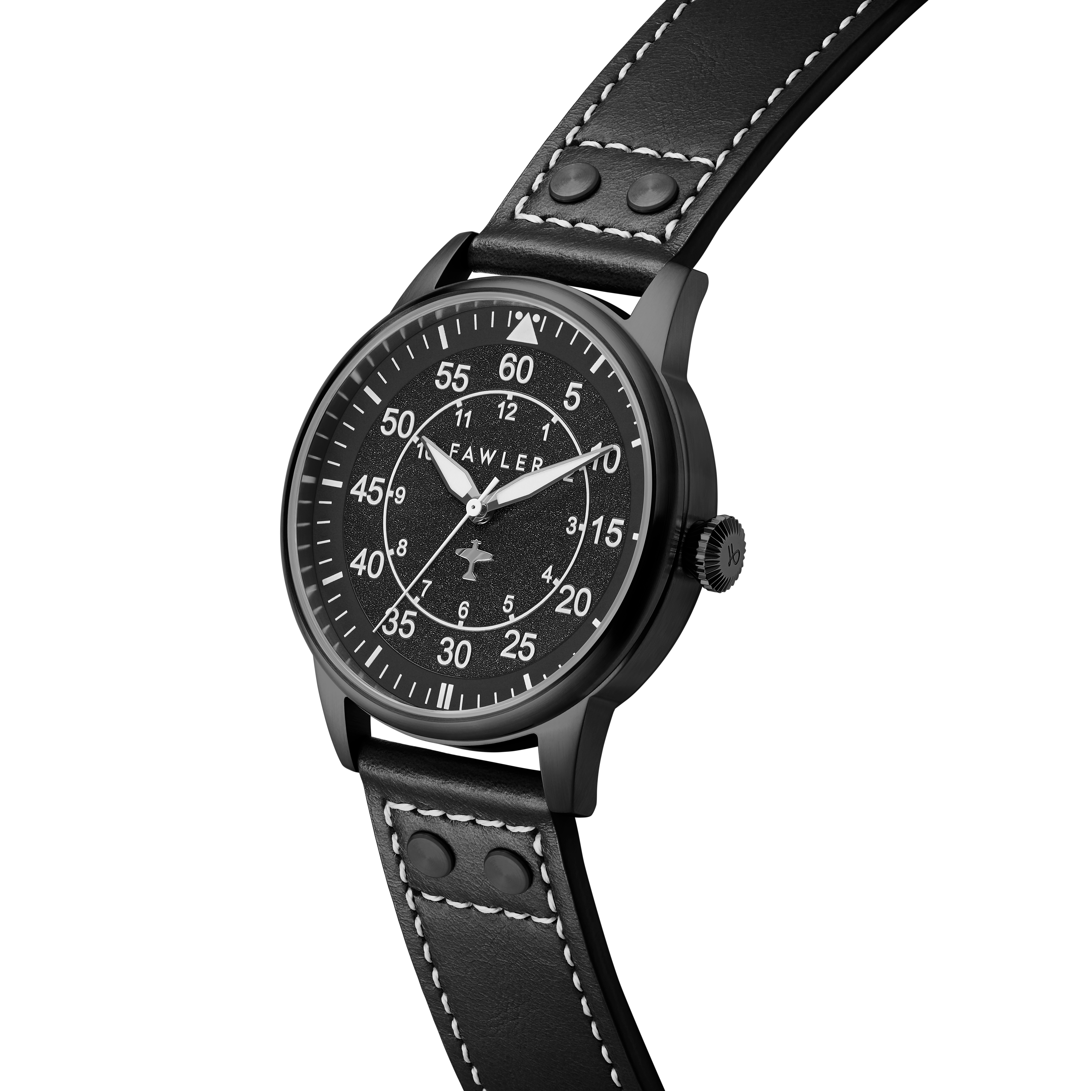 Apollo | Black Stainless Steel Pilot’s Watch - 9
