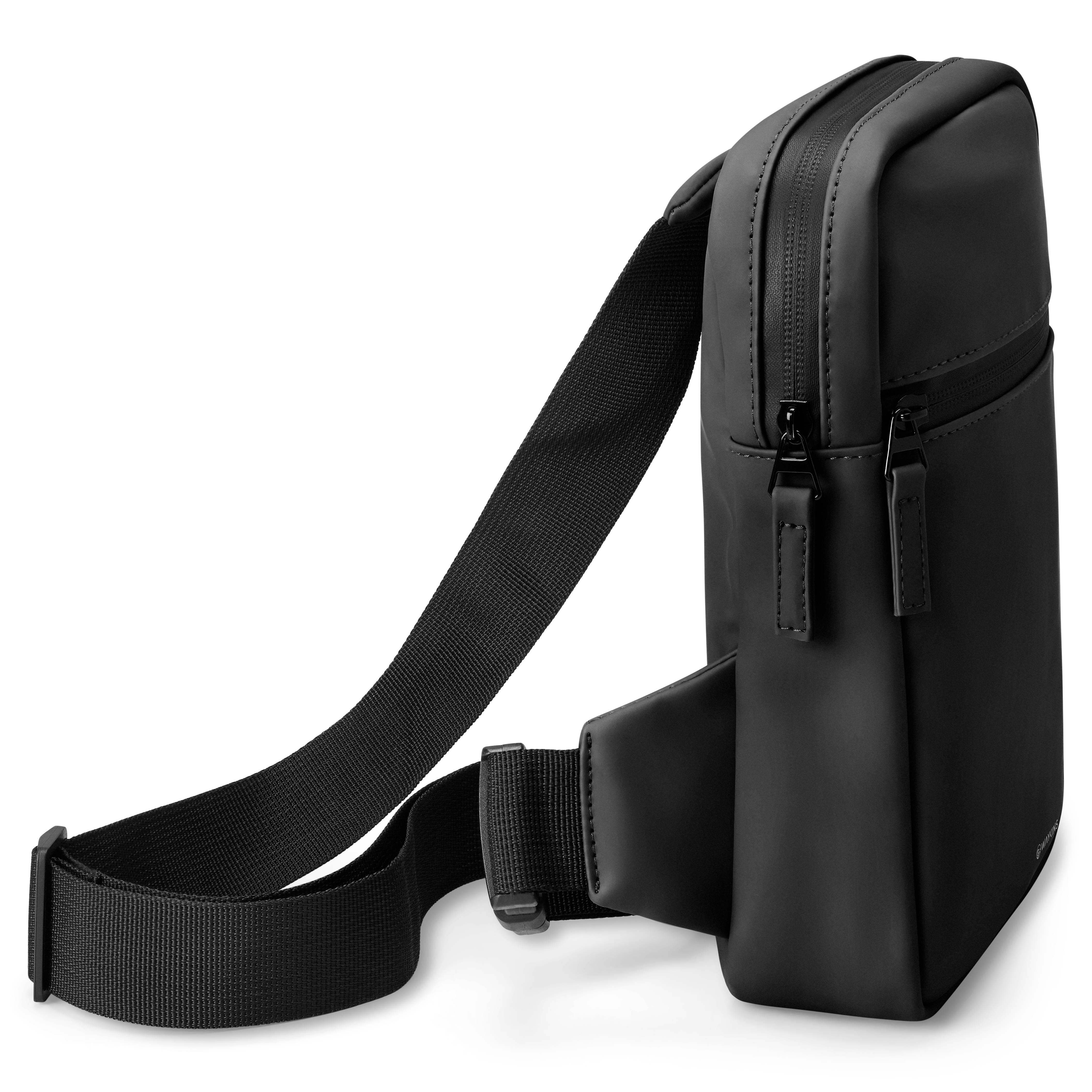 Horizon | Sac à bandoulière en PU noir résistant à l'eau - 5