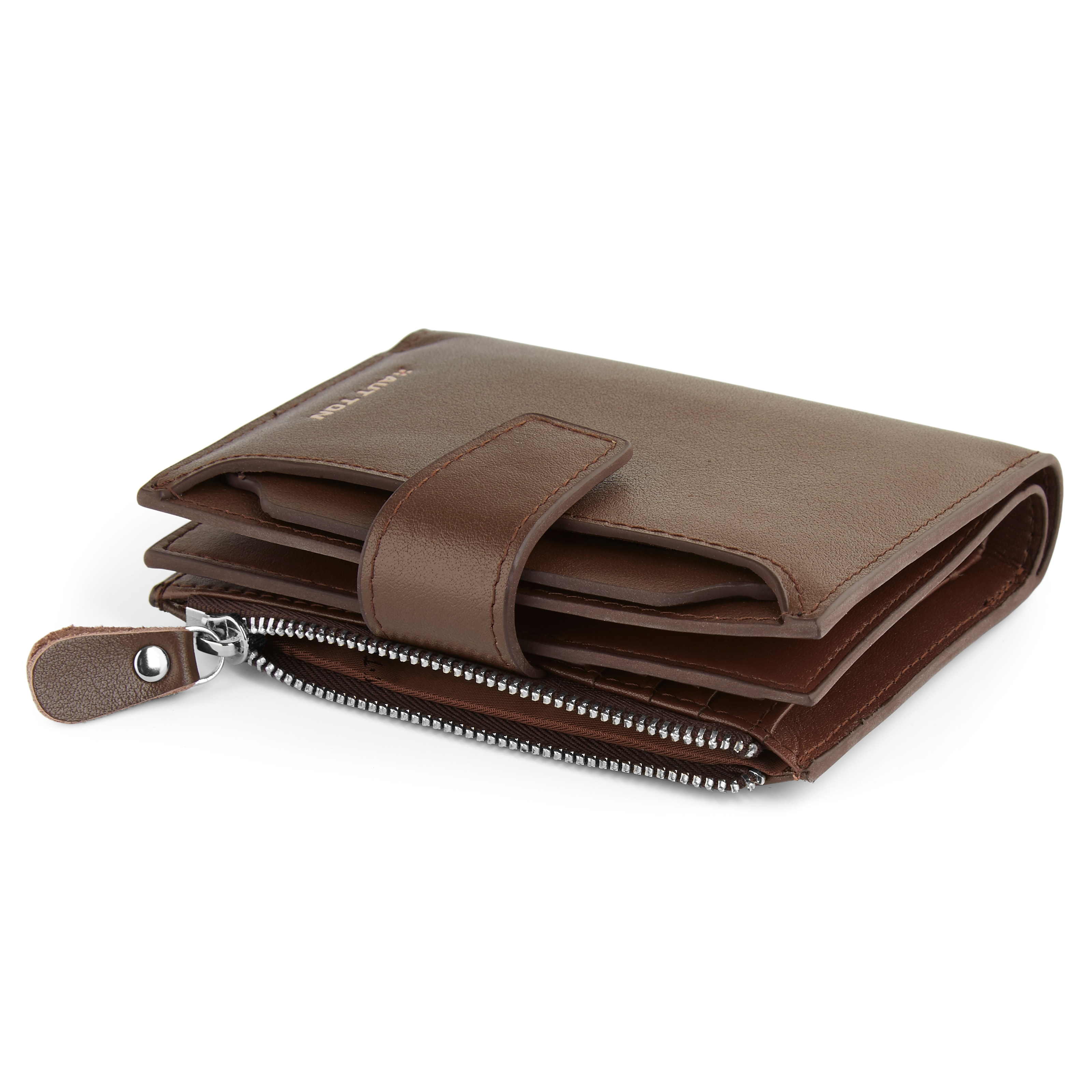 Braune Leder Reisegeldbörse - 6