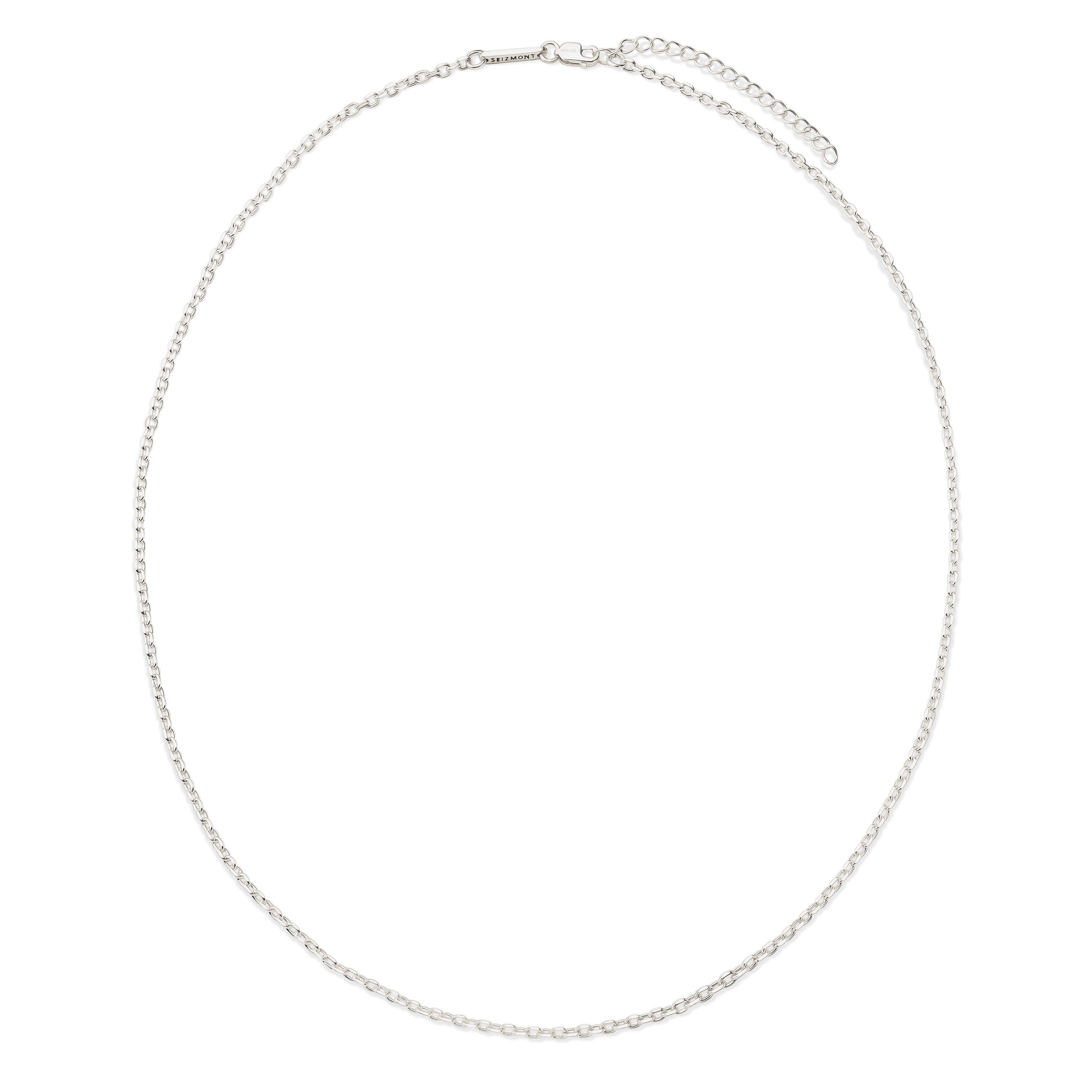 Argentia | 무도금 로우 925 스털링 실버 2 mm 케이블 체인 목걸이 - 2