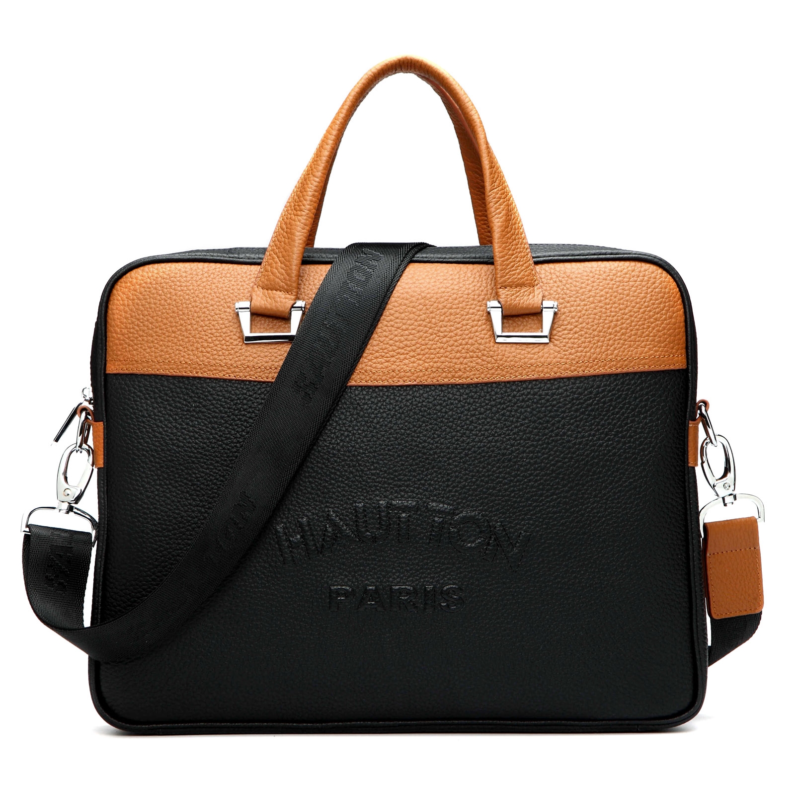 Maletín ejecutivo en cuero negro Paris - 2