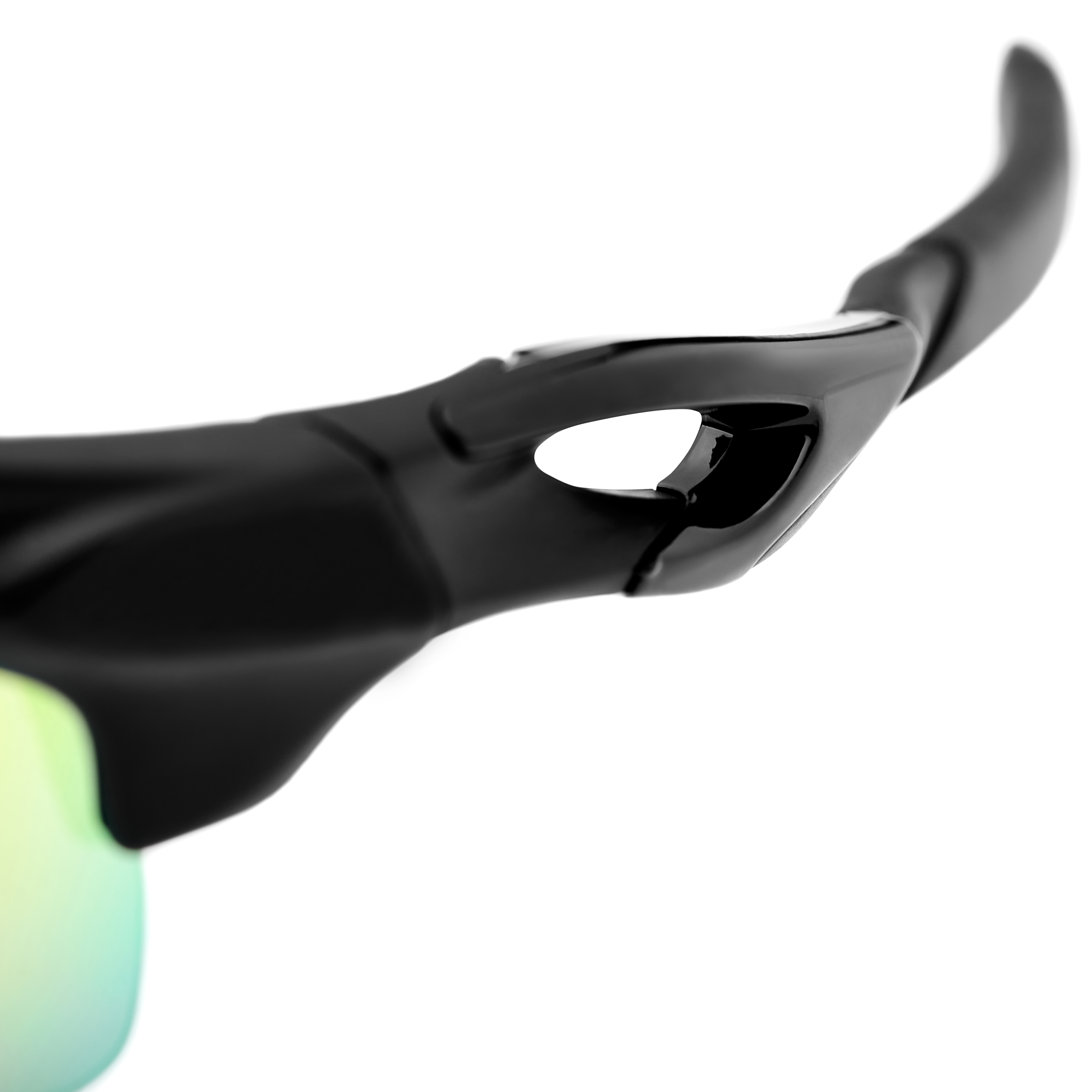 Black Interchangeable Lens Sports Sunglasses - 8