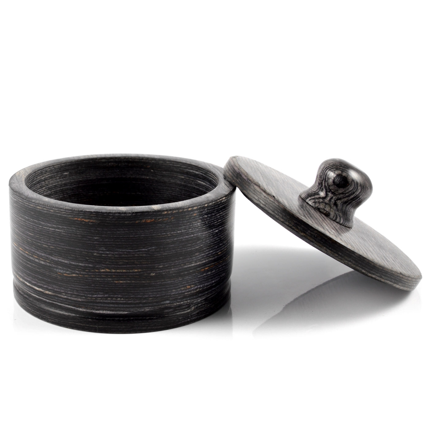 Bol negru pentru bărbierit din lemn laminat - 2