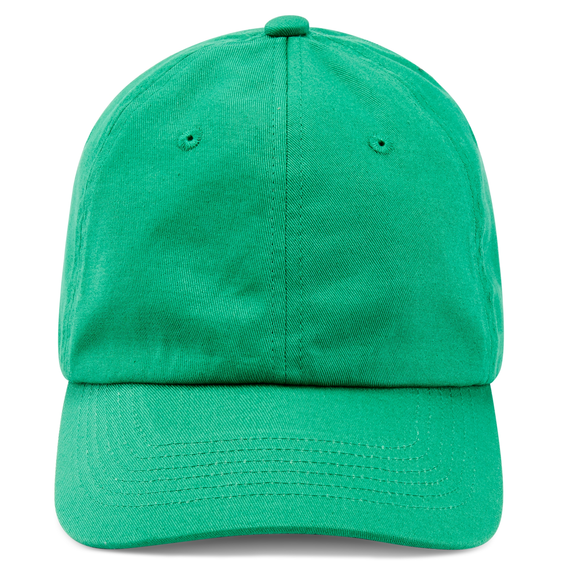Bright Green Cotton Cap - 2