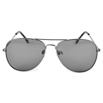 Czarne okulary przeciwsłoneczne Aviator Warren
