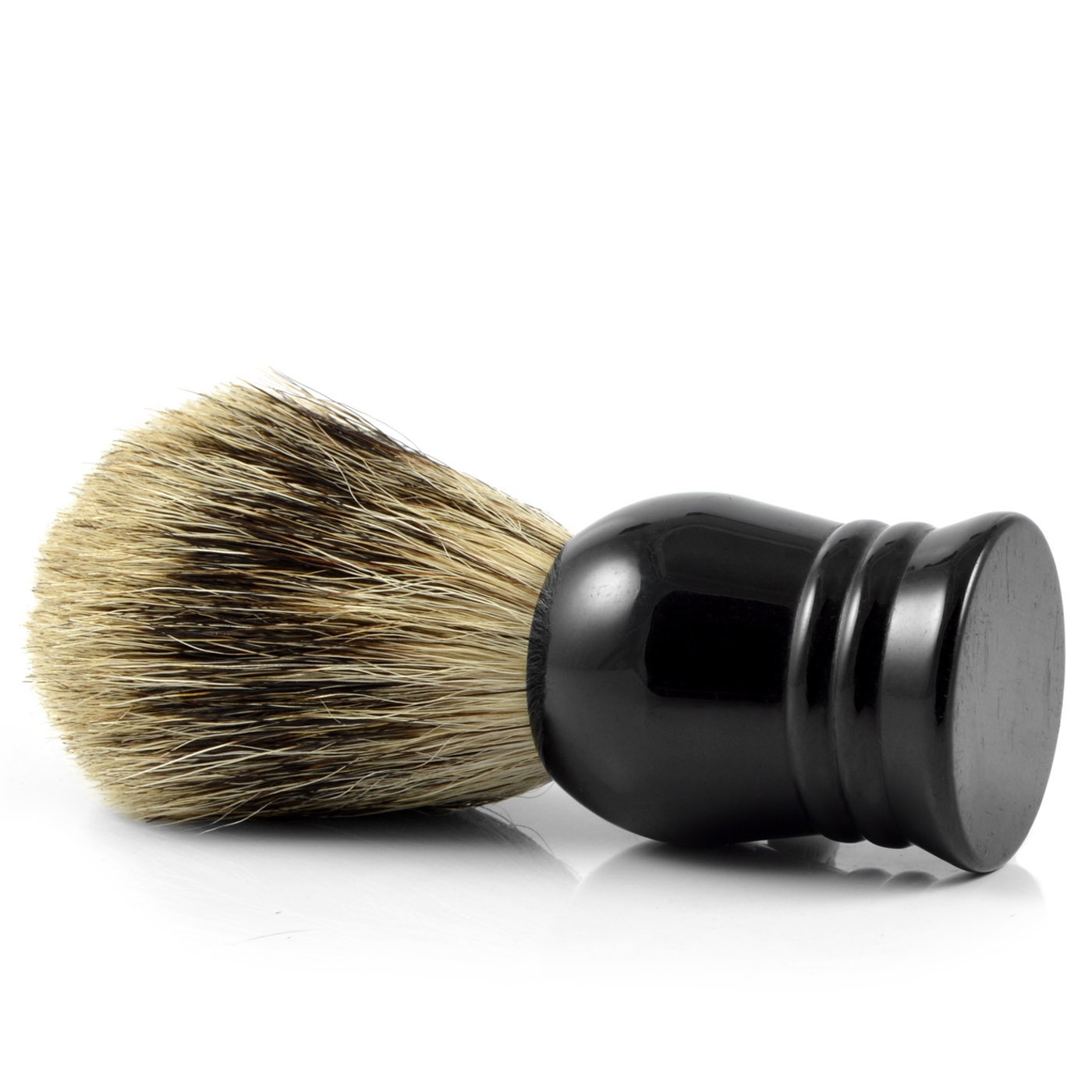 Zwart Horn "Pure Badger" Scheerkwast  - 2