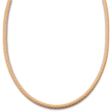 Tenvis | 1/5" (5 mm) Sand Leather Necklace