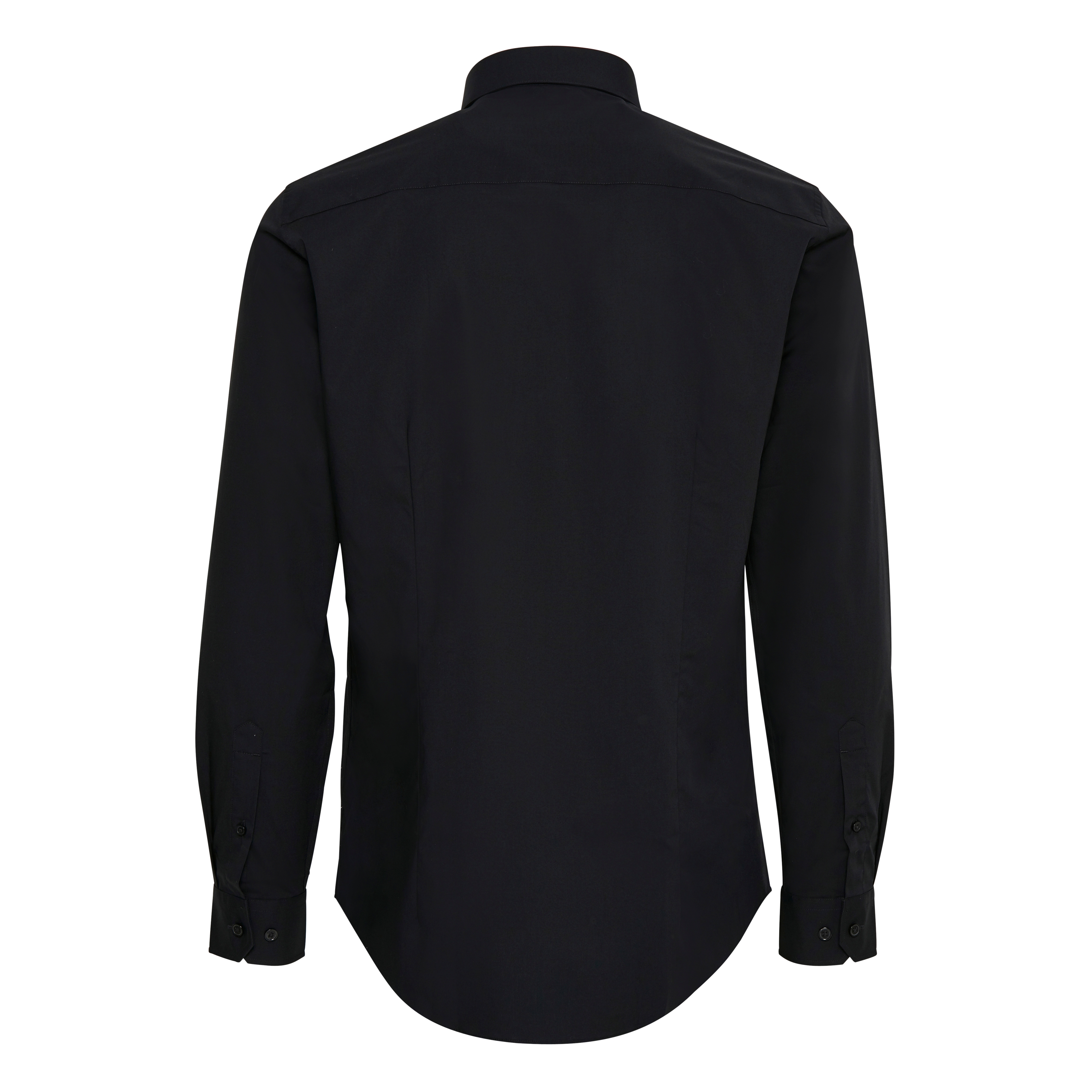 Robo Zwart Overhemd van Stretch Popeline - 2