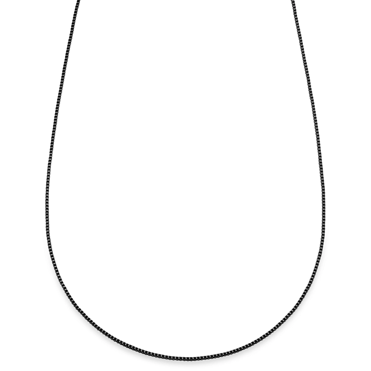 „Essentials“ | 1 mm ginklų juodumo kvadratinių narelių grandinėlės vėrinys „Essentials“ | 1 mm ginklų juodumo kvadratinių narelių grandinėlės vėrinys