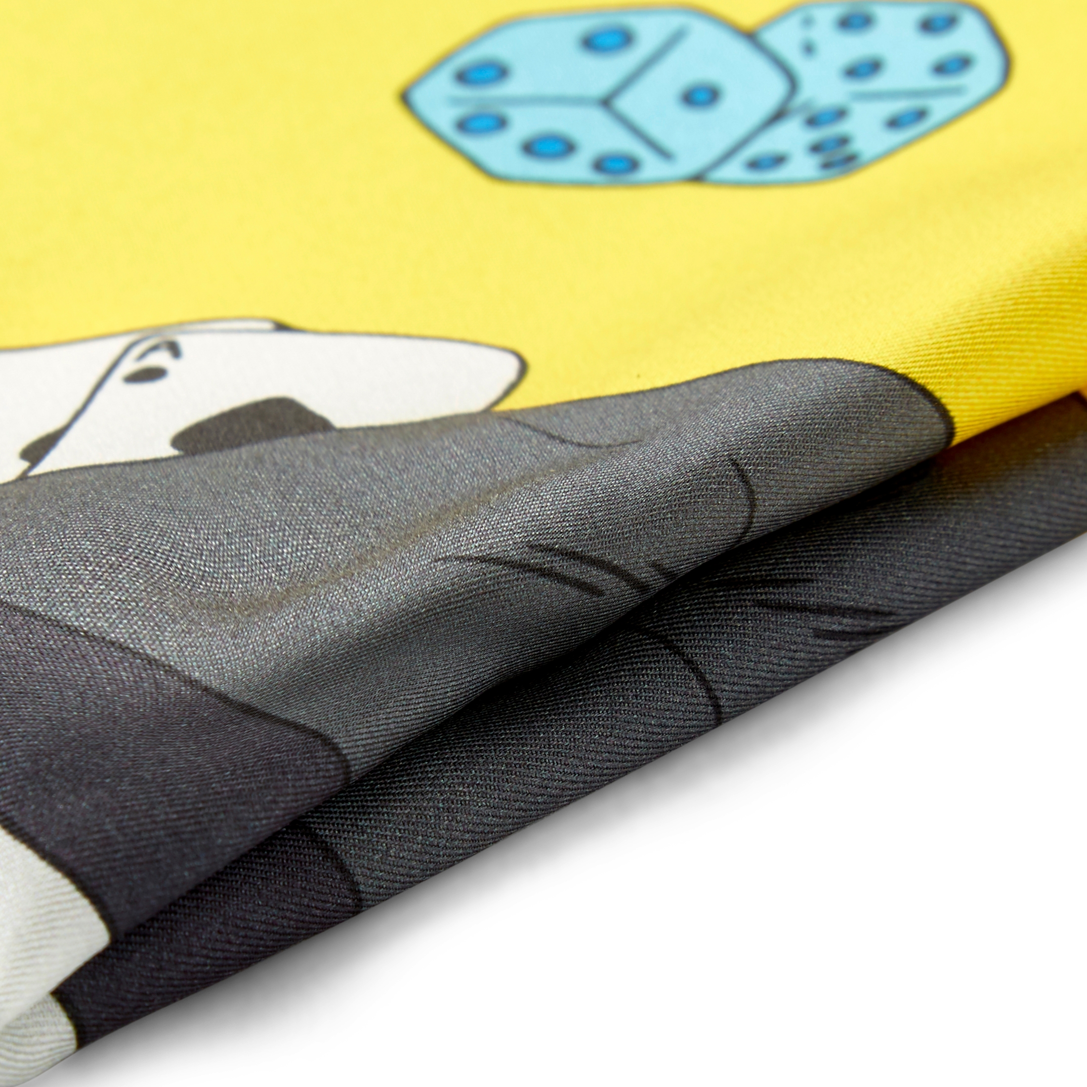 New Age | Black, Green & Yellow Bryan E West Design Silk Pocket Square - 4