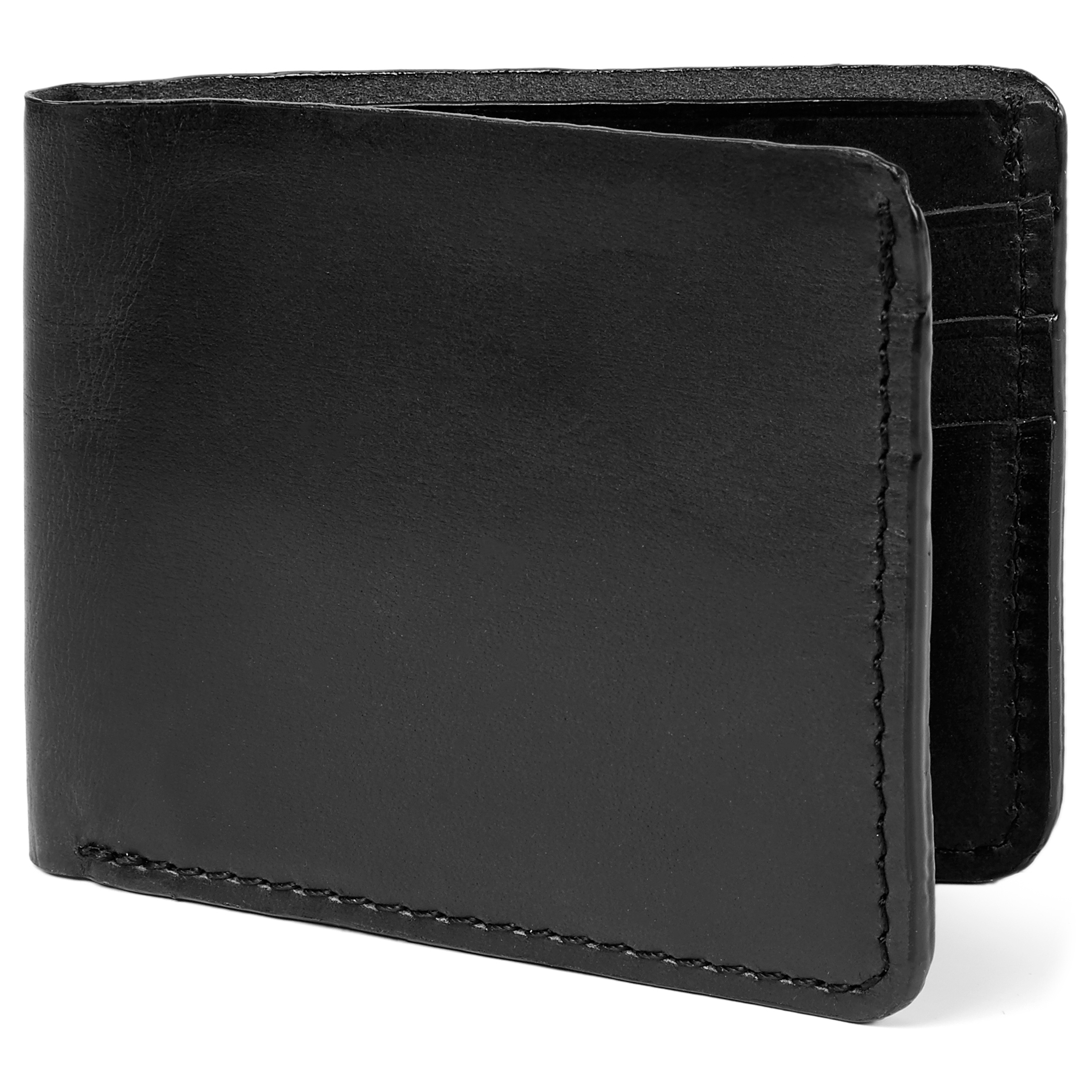 Black Genuine Leather Cardholder - 1