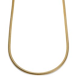 Essentials | 5 mm Gold-Tone Snake Chain Necklace