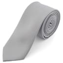 Hellgraue Basic Krawatte 6 cm Hellgraue Basic Krawatte 6 cm