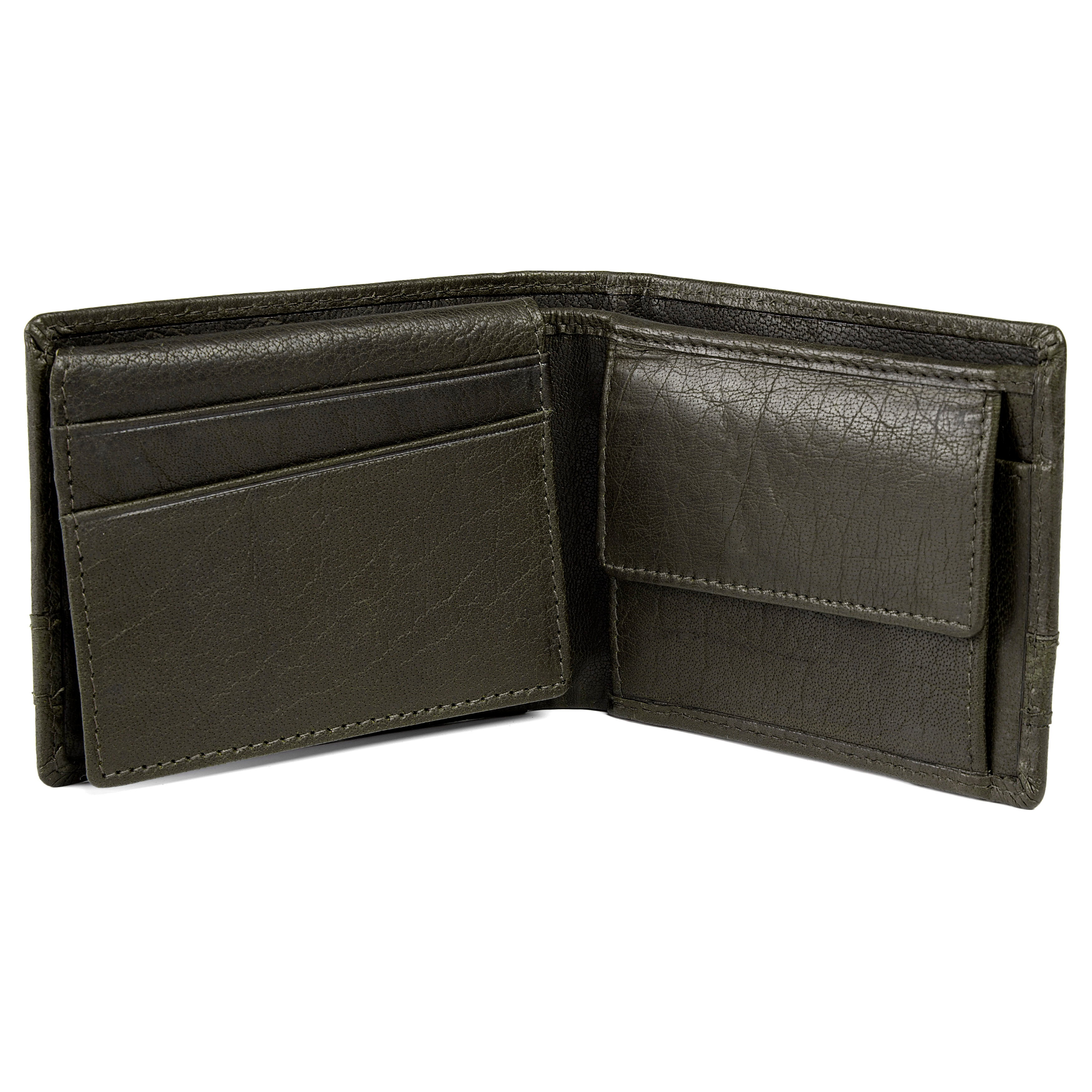 Montreal Bifold Olive RFID Leather Wallet - 2