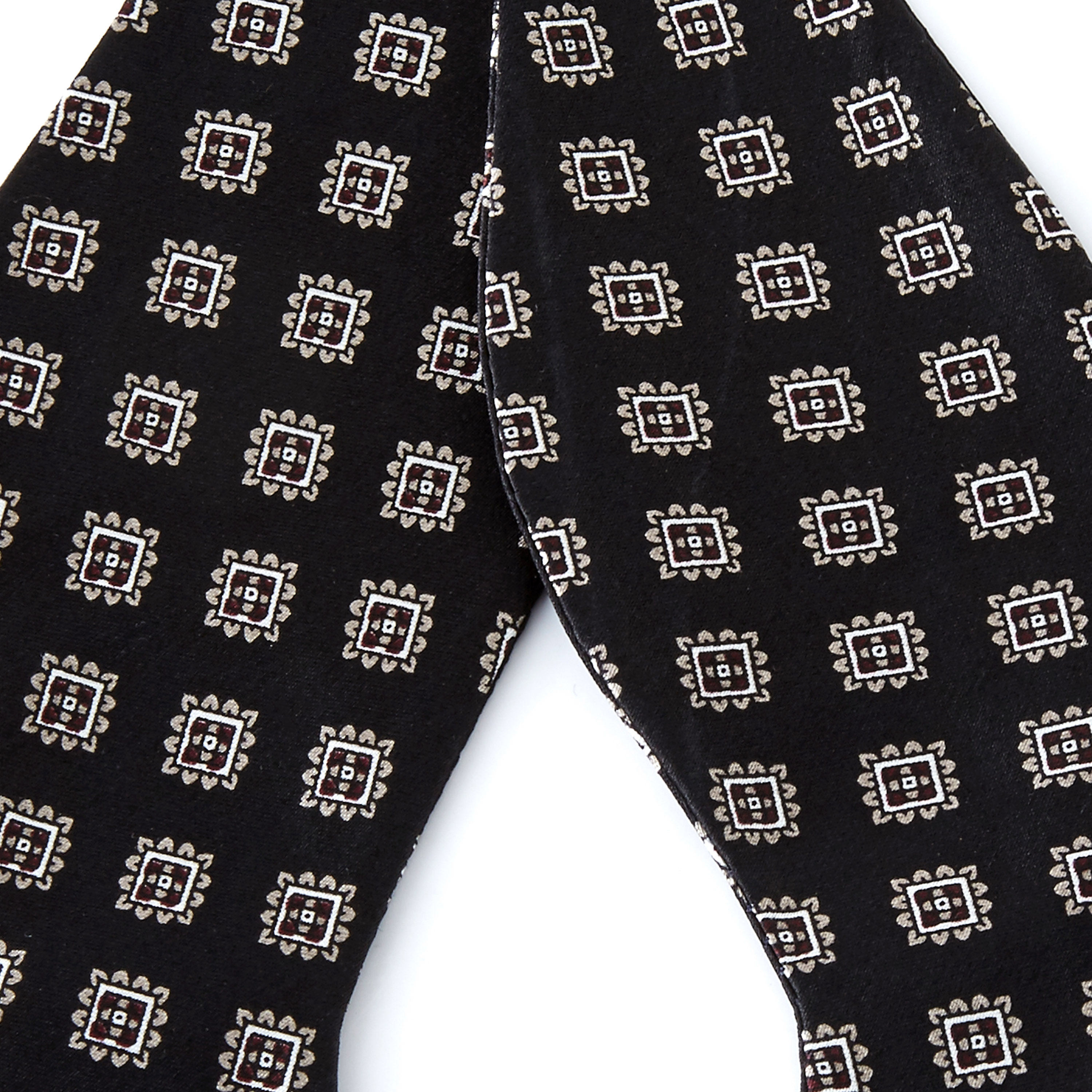 Sort Geometrisk Selvbinder Silkebutterfly - 2