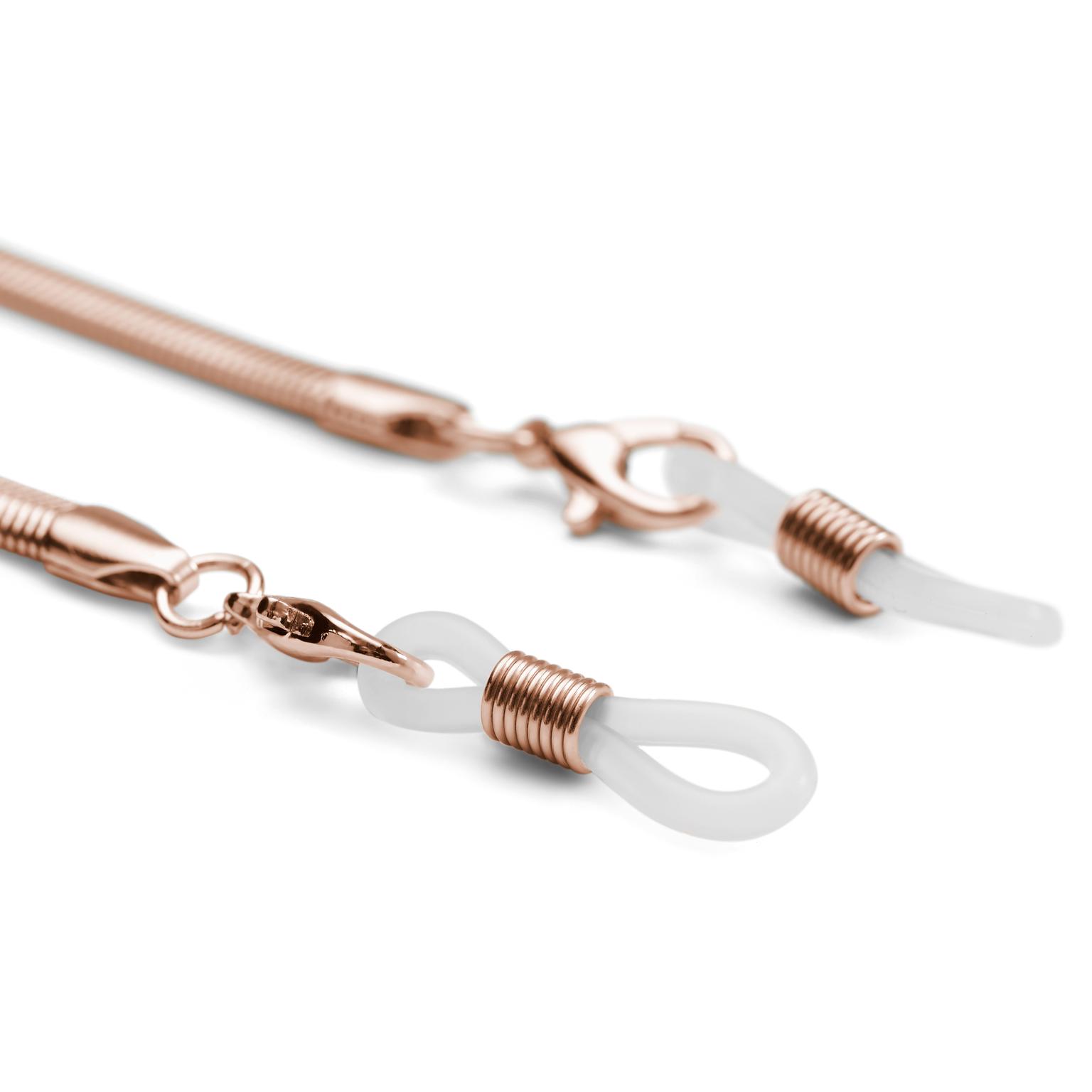 Corrente Rabo de Rato para Óculos de Sol em Aço Inoxidável Dourado Rosa Corrente Rabo de Rato para Óculos de Sol em Aço Inoxidável Dourado Rosa