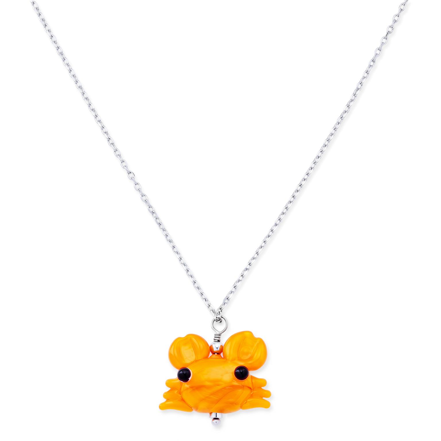 Pearlmania | Sunny Crab ガラスペンダントネックレス Pearlmania | Sunny Crab ガラスペンダントネックレス