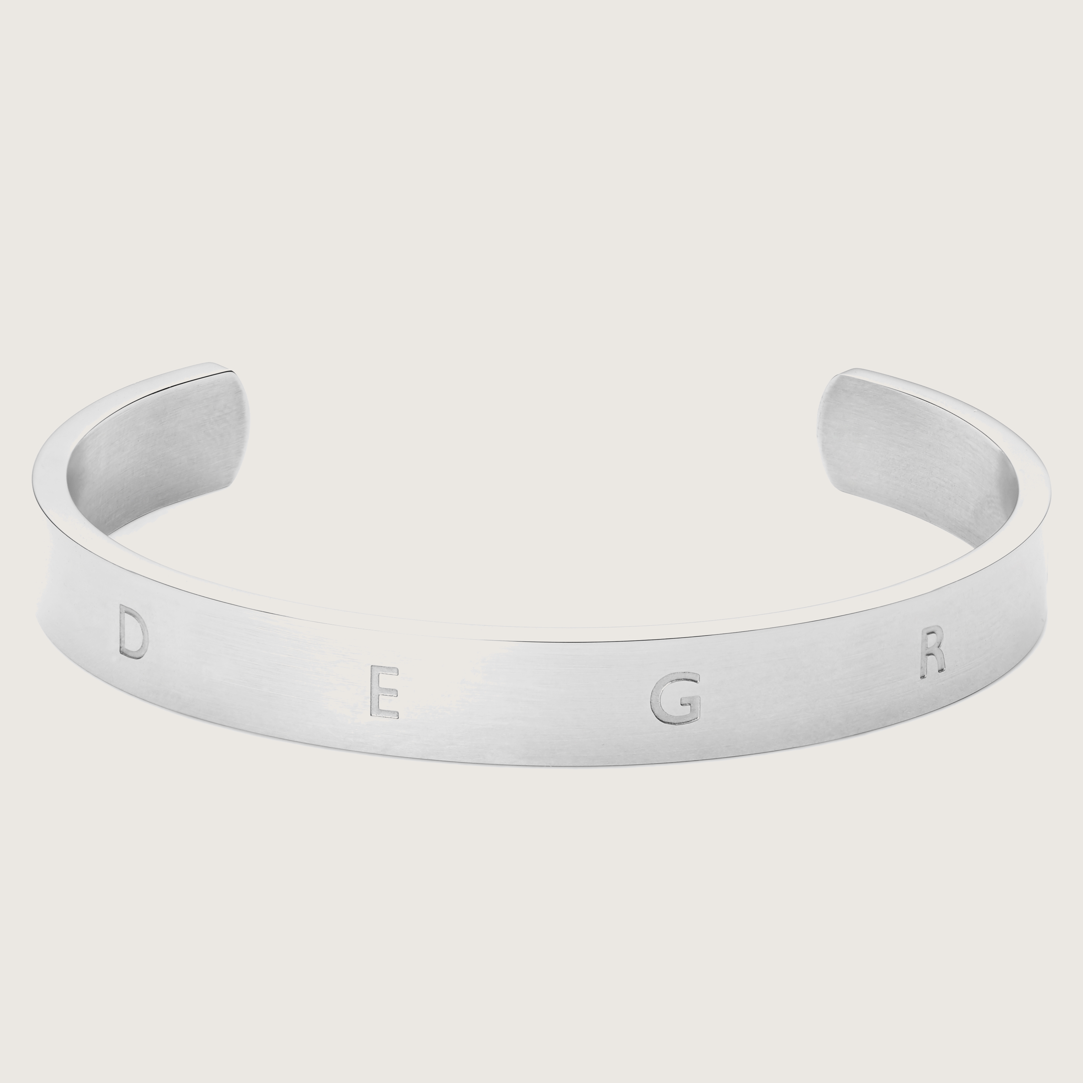 ブレスレット BLENDOFF Ordinary Minimal Round Cuff Bracelet 4mm Silver 925 Silver-Tone Stainless Steel Sidegren Cuff Bracelet | In
