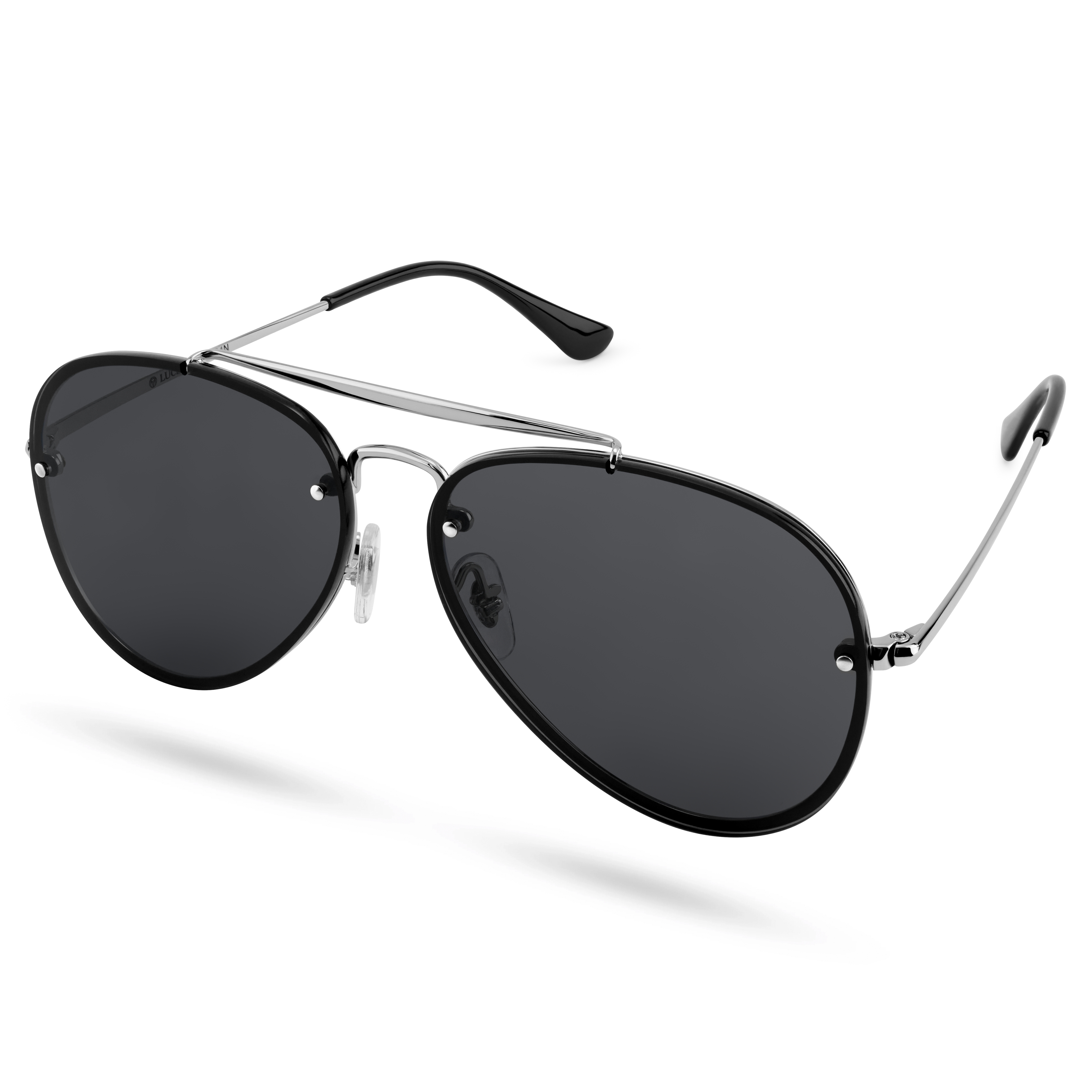 Occasus | Sort Gradient Aviator Solbriller - 7