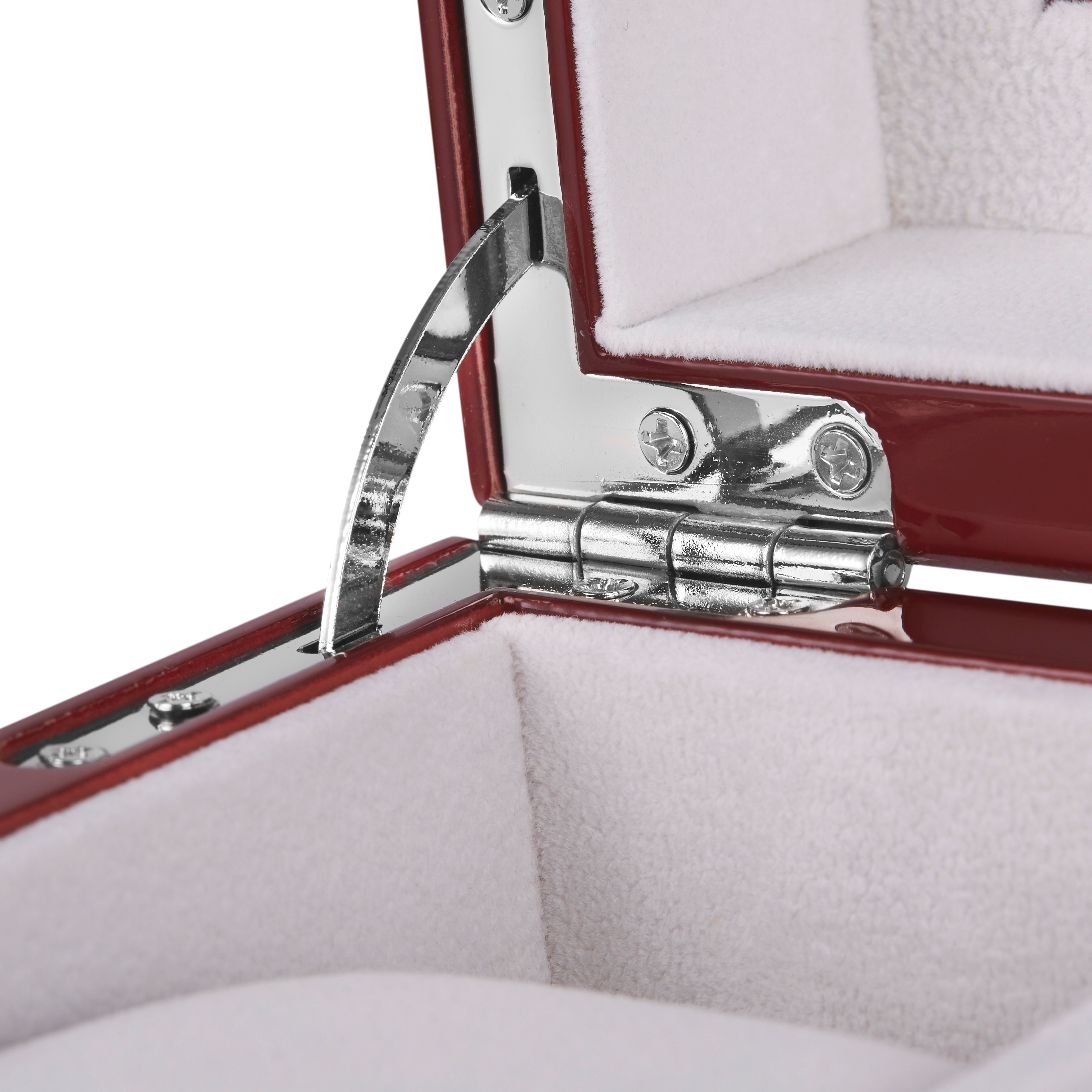 Kersenhouten Horlogekast met Zilverkleurig Accent - 10 horloges - 6