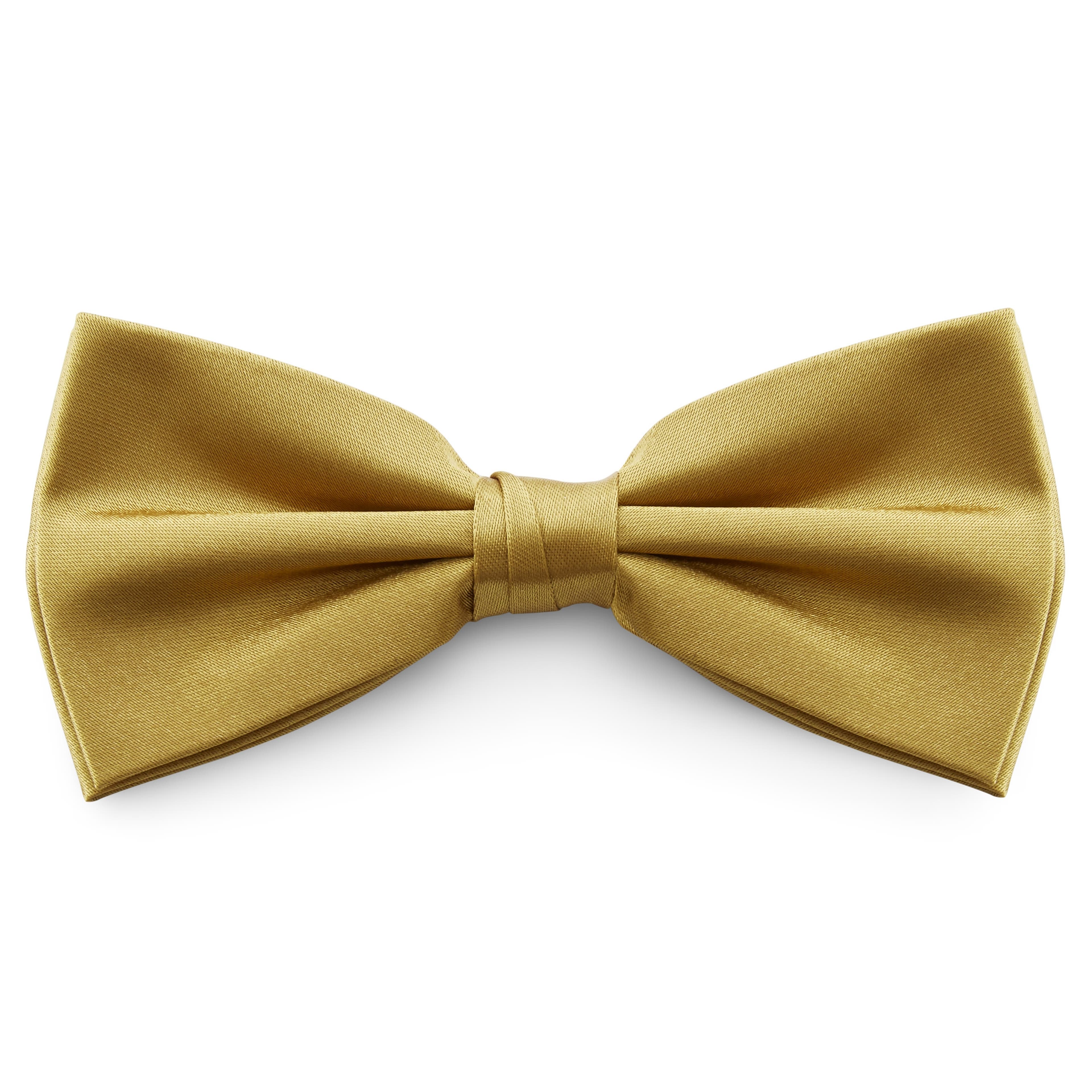 Golden Shiny Basic Pre-Tied Bow Tie