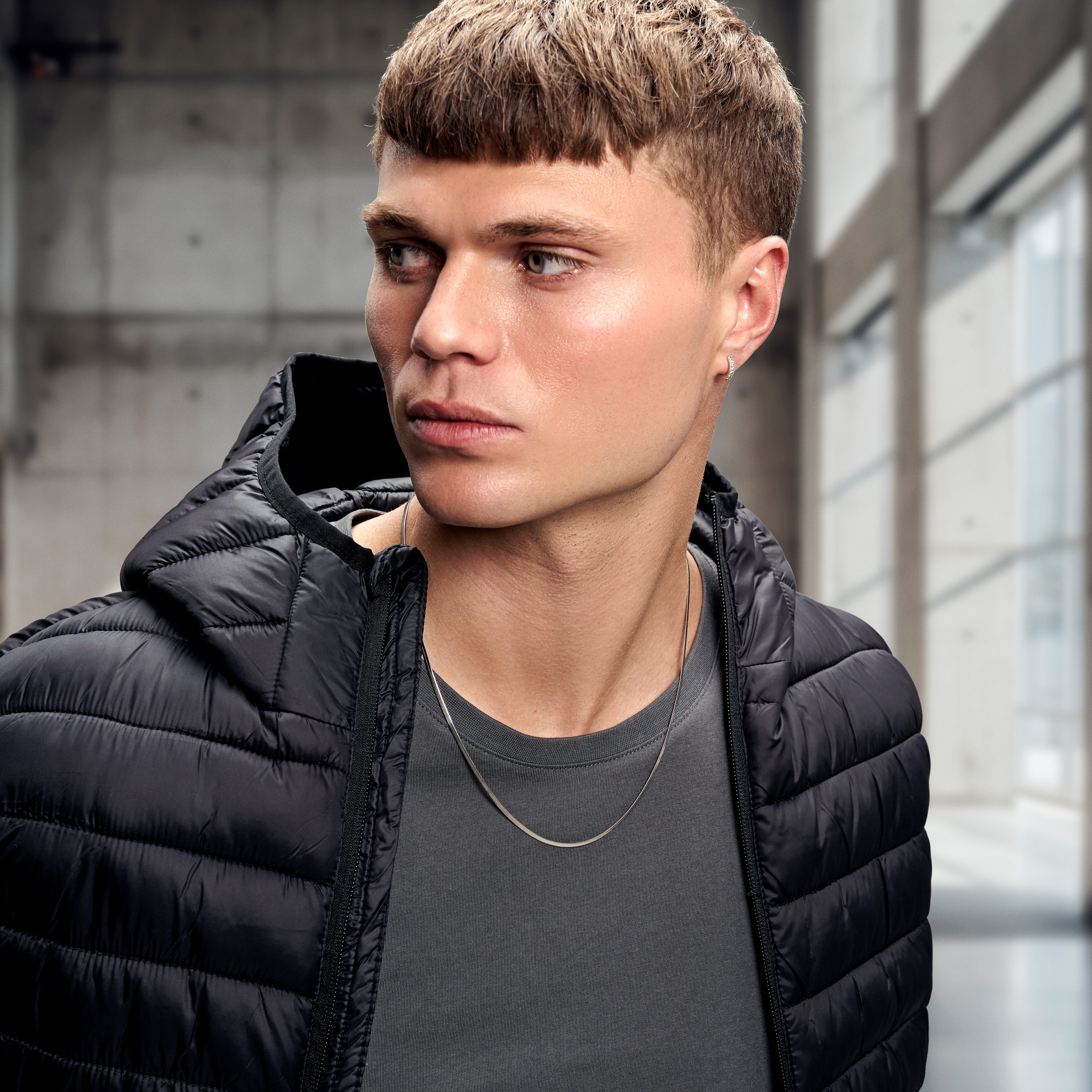 Argentia | 925s | 2mm Rhodium-Plated Sterling Silver Herringbone Chain Necklace - 5