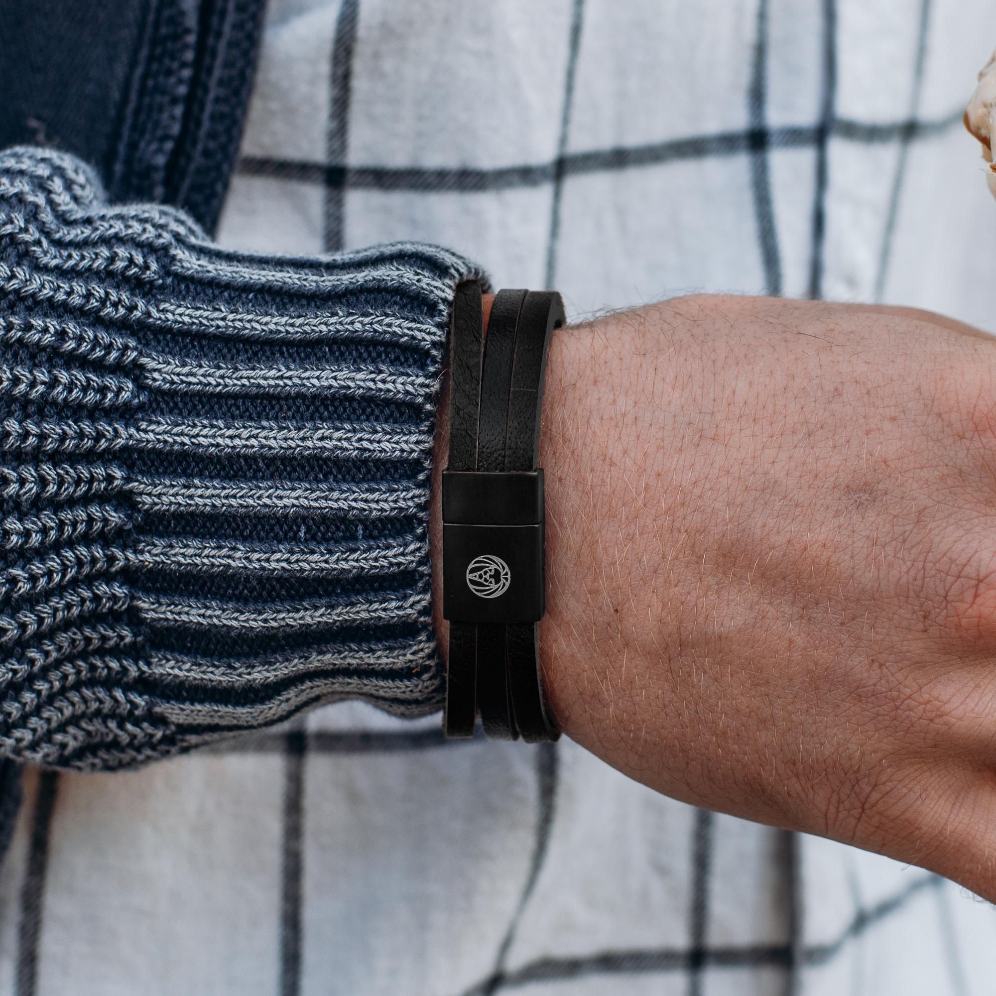 Zwart & Zwarte Six Wrap Armband - 8