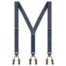 Mörkblå jeanshänglen med Y-design och dubbla clip-ons