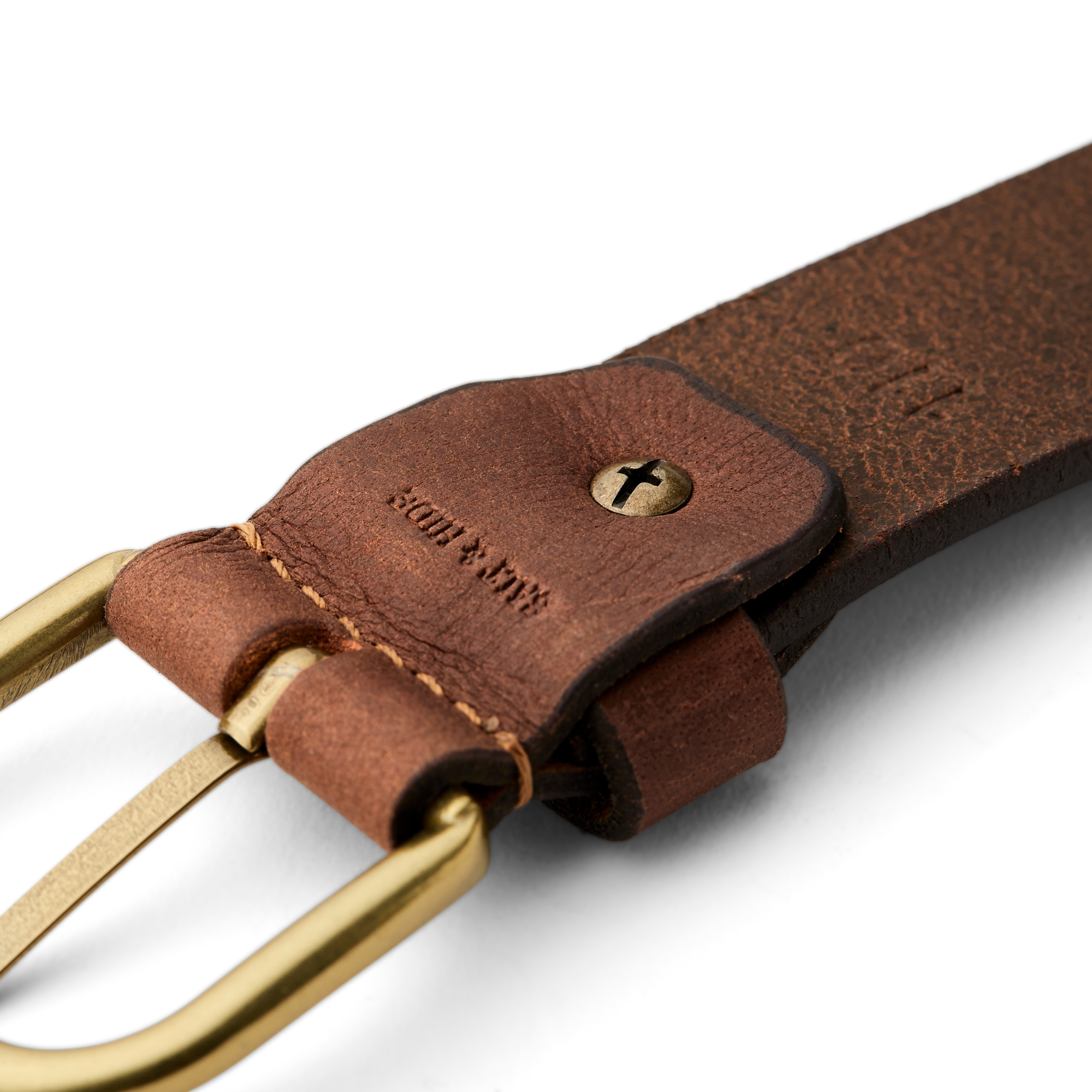 Shimson Brown Leather Belt  - 4