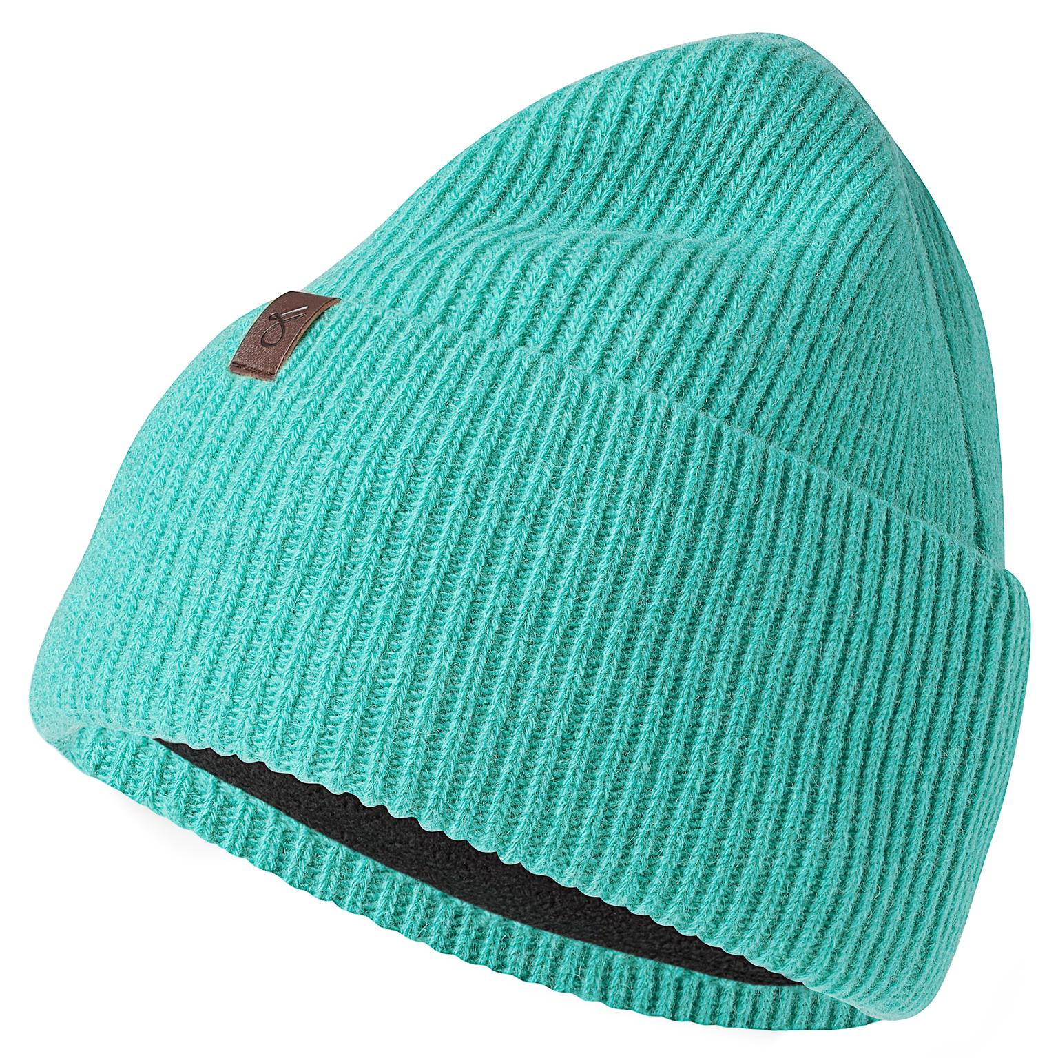 Hiems | Gorro con dobladillo de lana reciclada menta Hiems | Gorro con dobladillo de lana reciclada menta