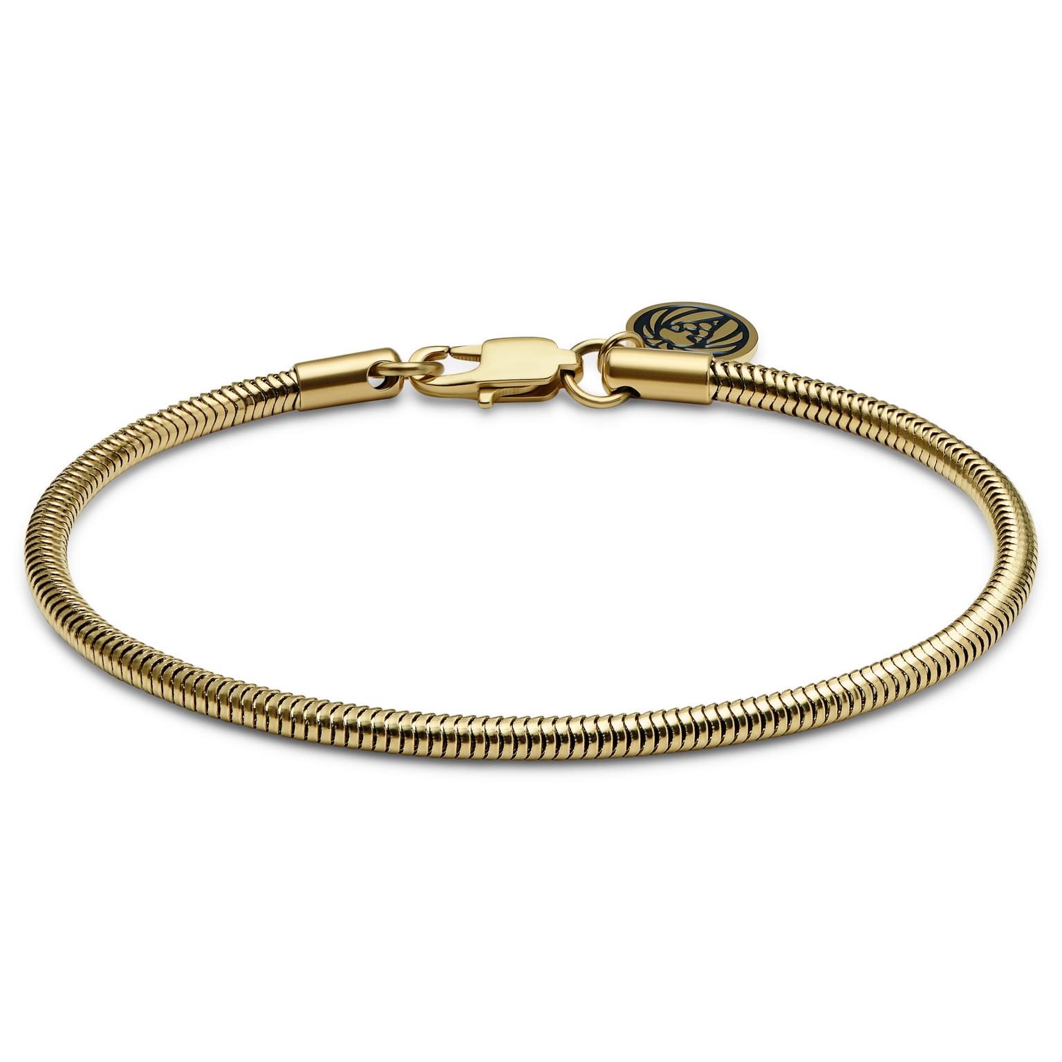Essentials | Pulsera de cadena de serpiente dorada de 3 mm Essentials | Pulsera de cadena de serpiente dorada de 3 mm