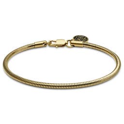 Essentials | 3 mm Gold-Tone Snake Chain Bracelet