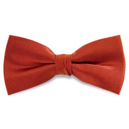 Warm Orange Pre-Tied Silk-Twill Bow Tie