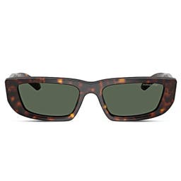 Thick-Rimmed Wrap-Around Tortoiseshell Sunglasses | Arnette 0AN4357
