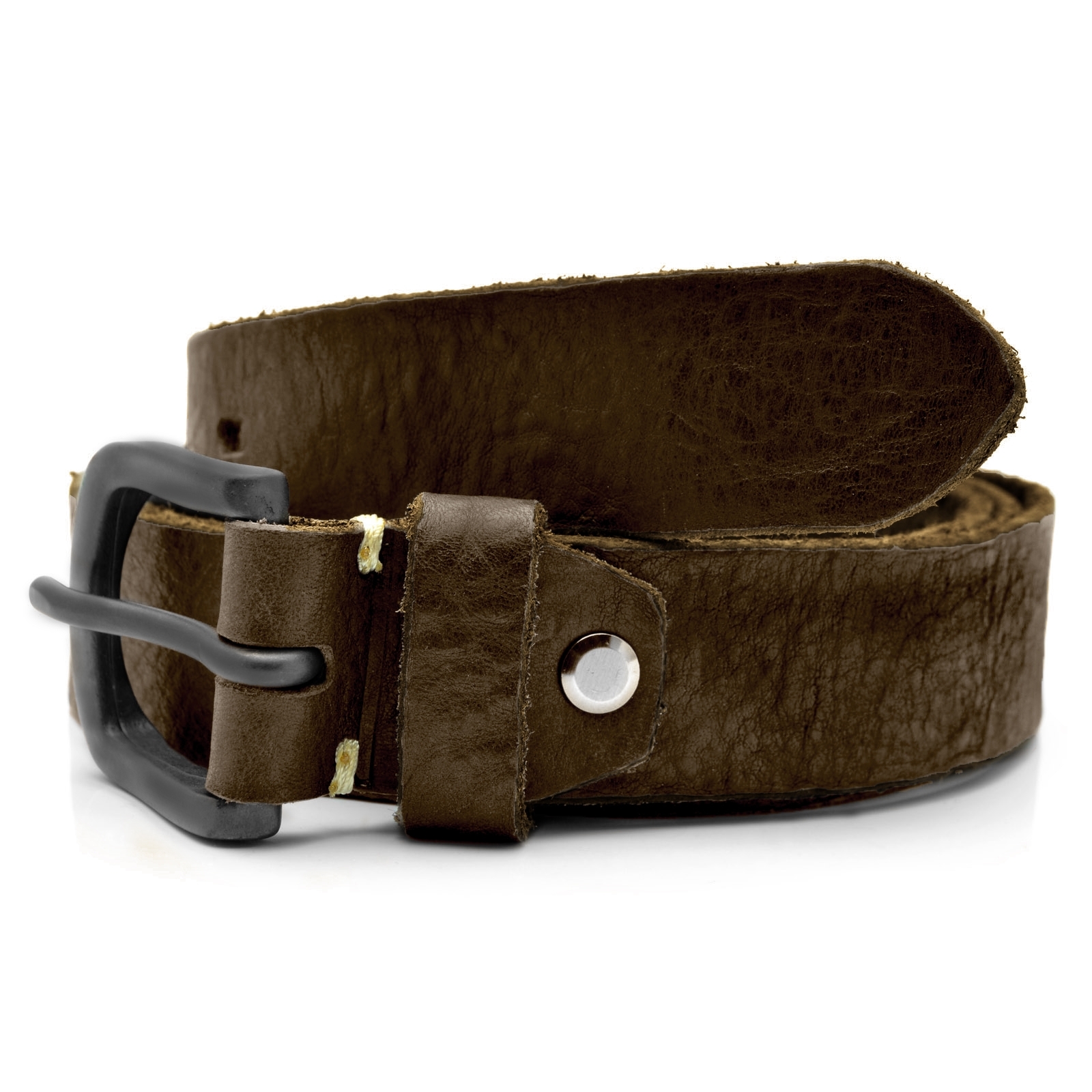 Brauner Klassischer Rohleder Gürtel - 2