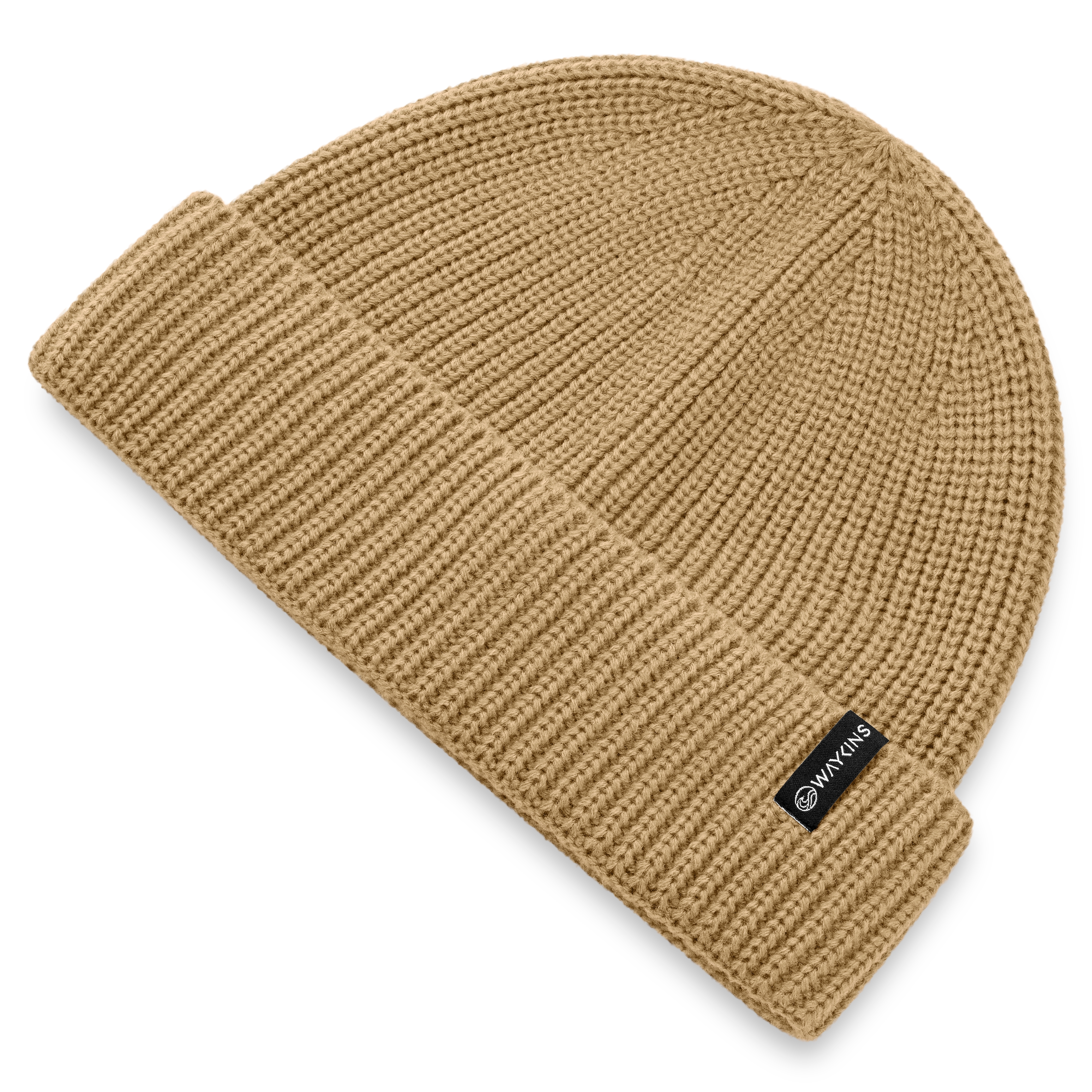 Baltic | Sandfarbene Rippstrick-Beanie aus Acryl - 5