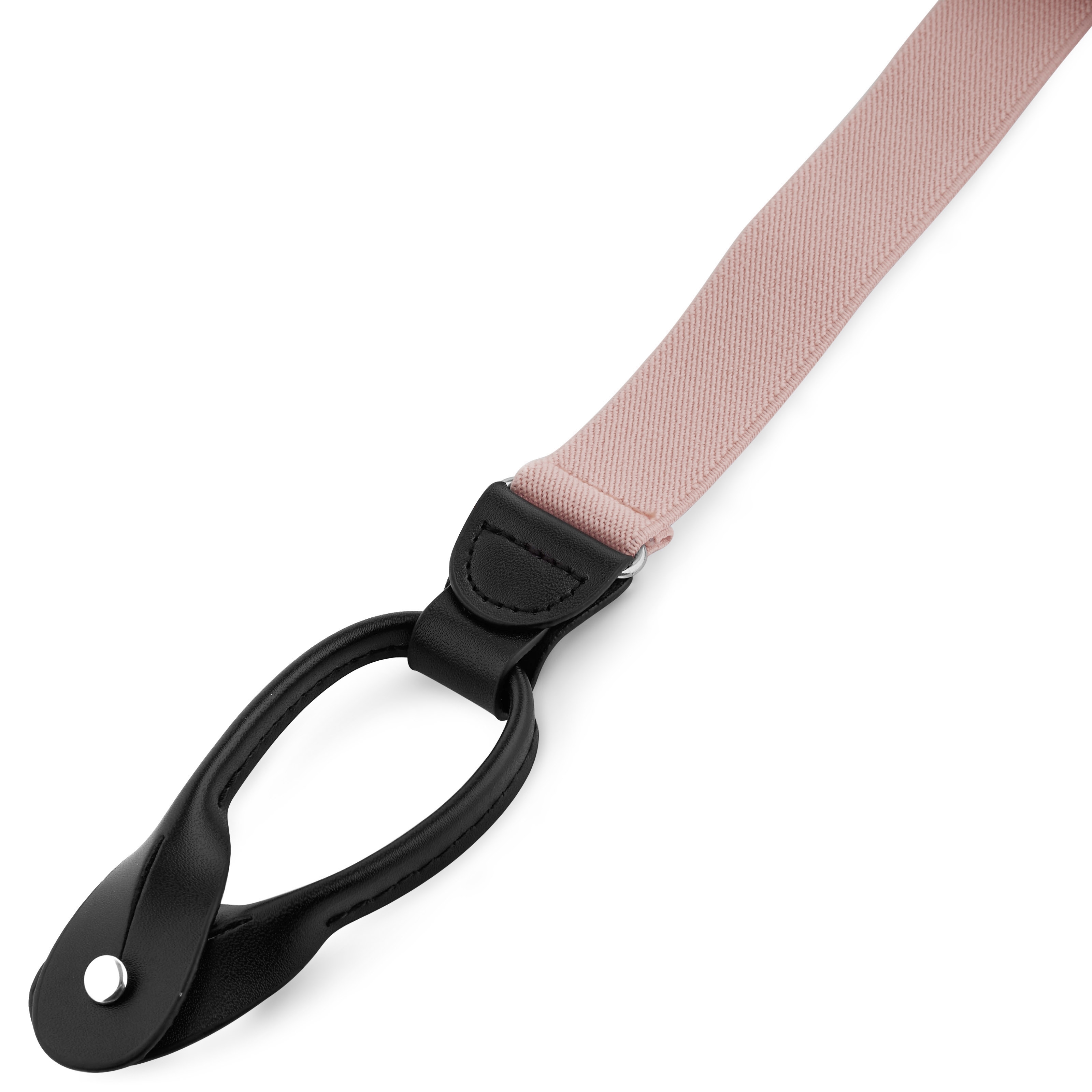 Úzke gombíkové traky v telovej farbe - 2