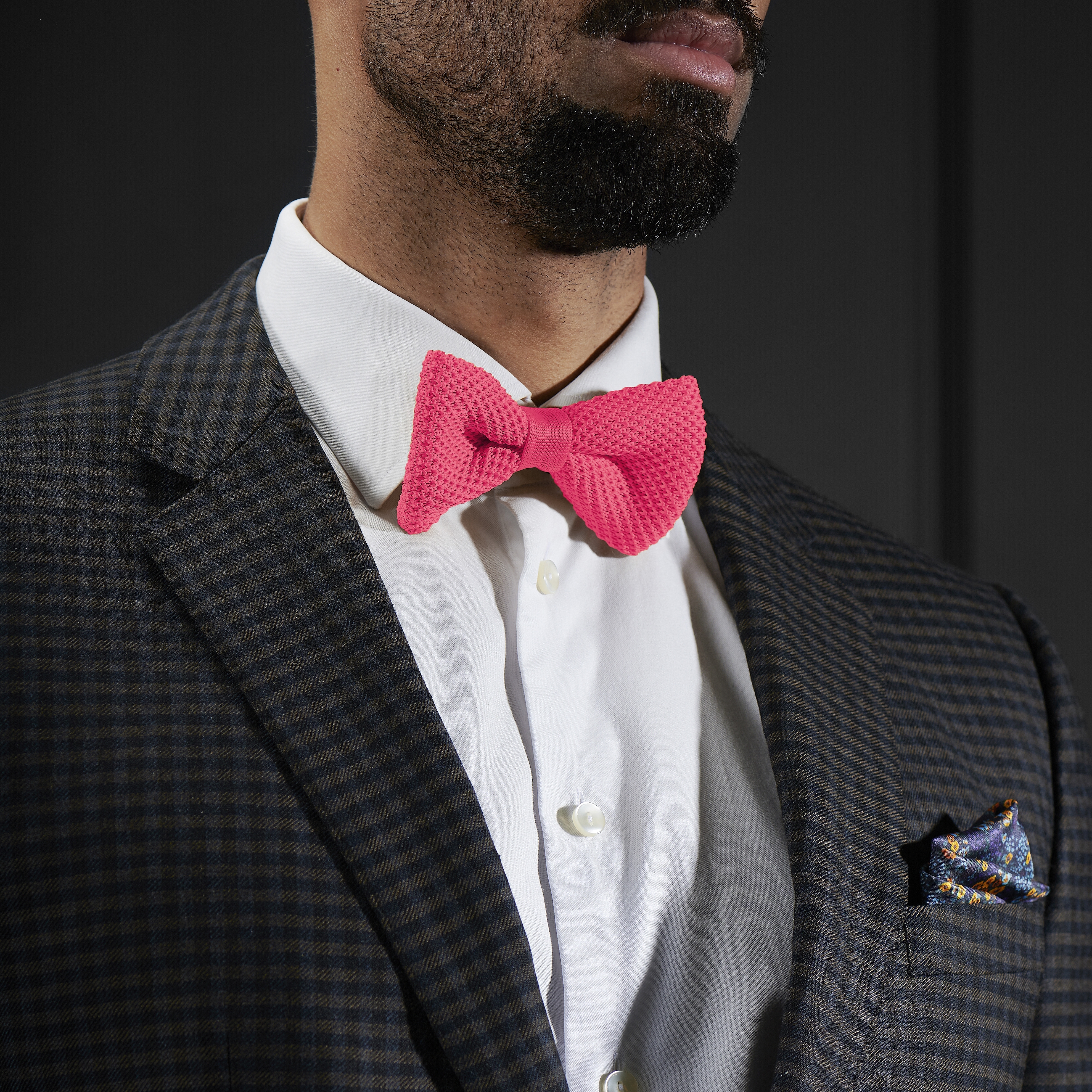 Tyggegummipink Strikket Butterfly - 3