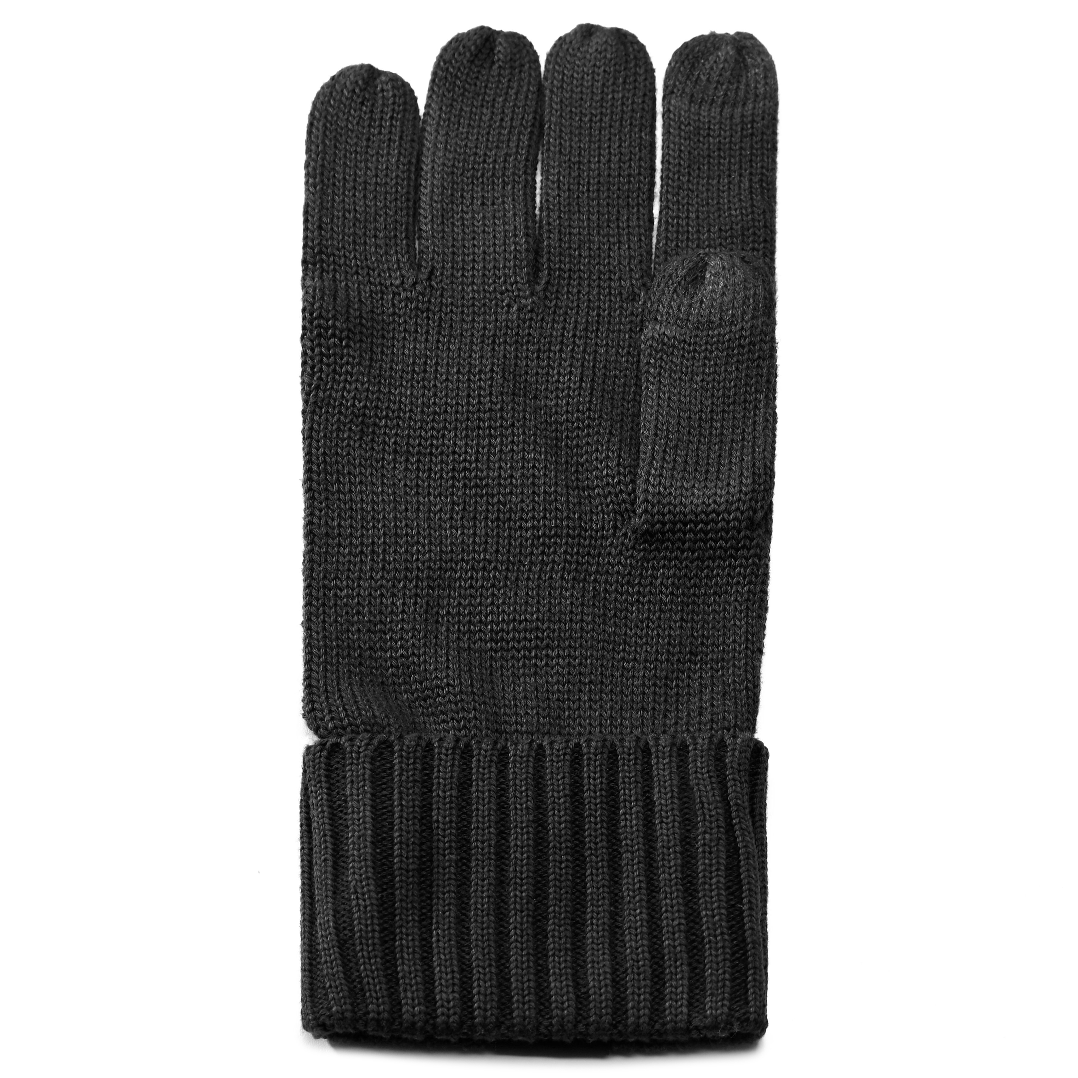 Guantes de punto de algodón negros Freek - 3