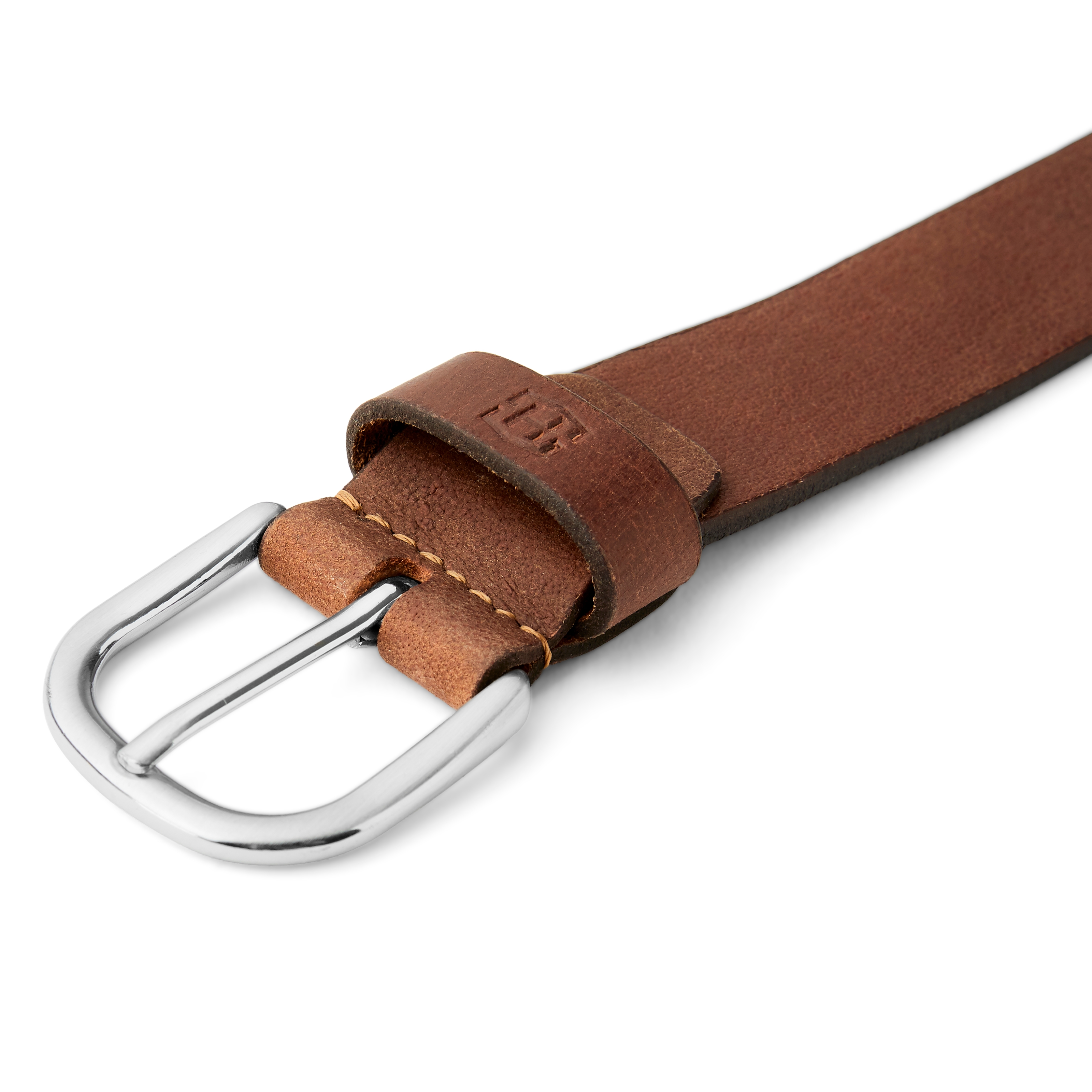 Καφέ Δερμάτινη Ζώνη Sol - 3