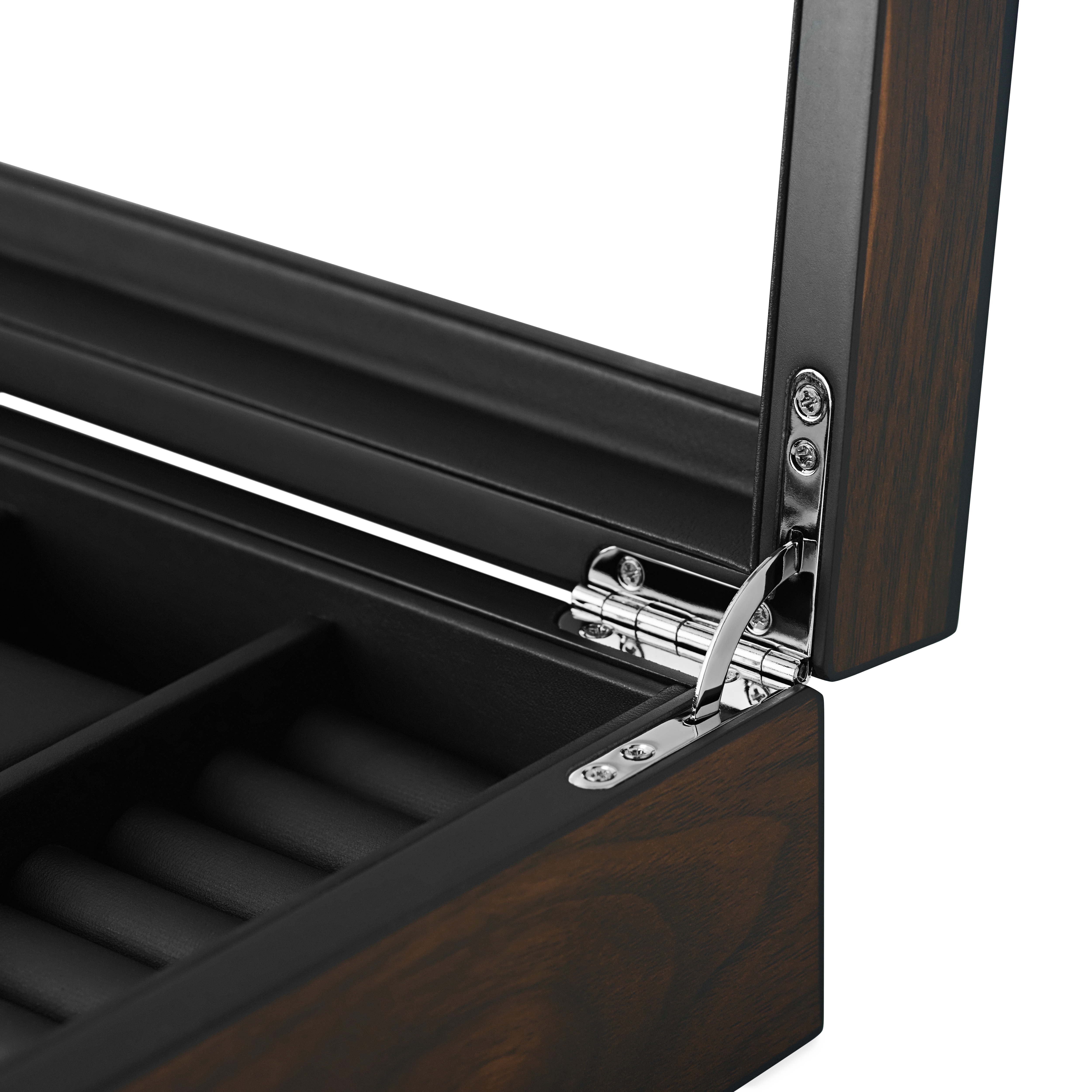 8 Slot Walnut Veneer Watch and Cufflink Display Box - 6