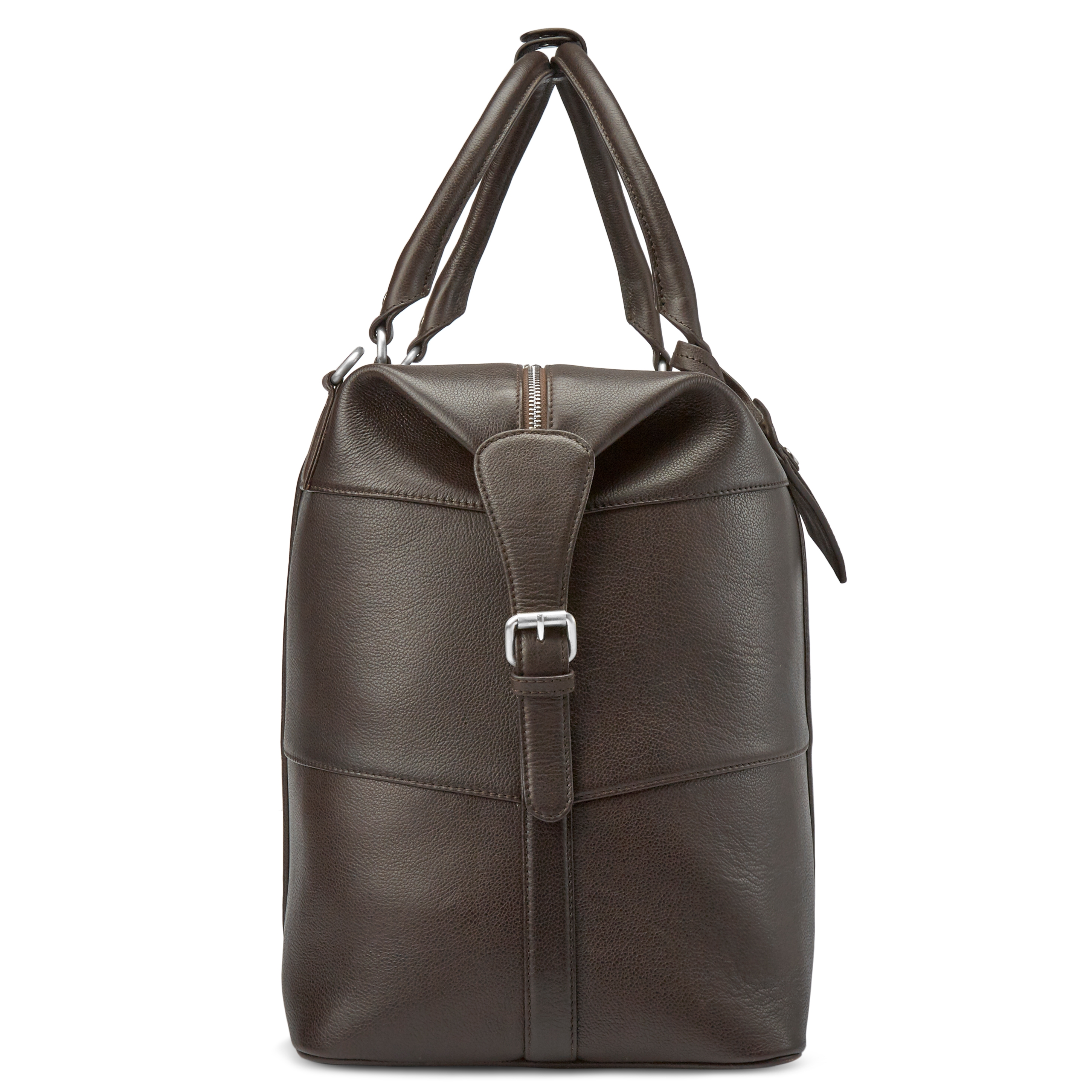 Borsa Sean in pelle marrone scuro - 6