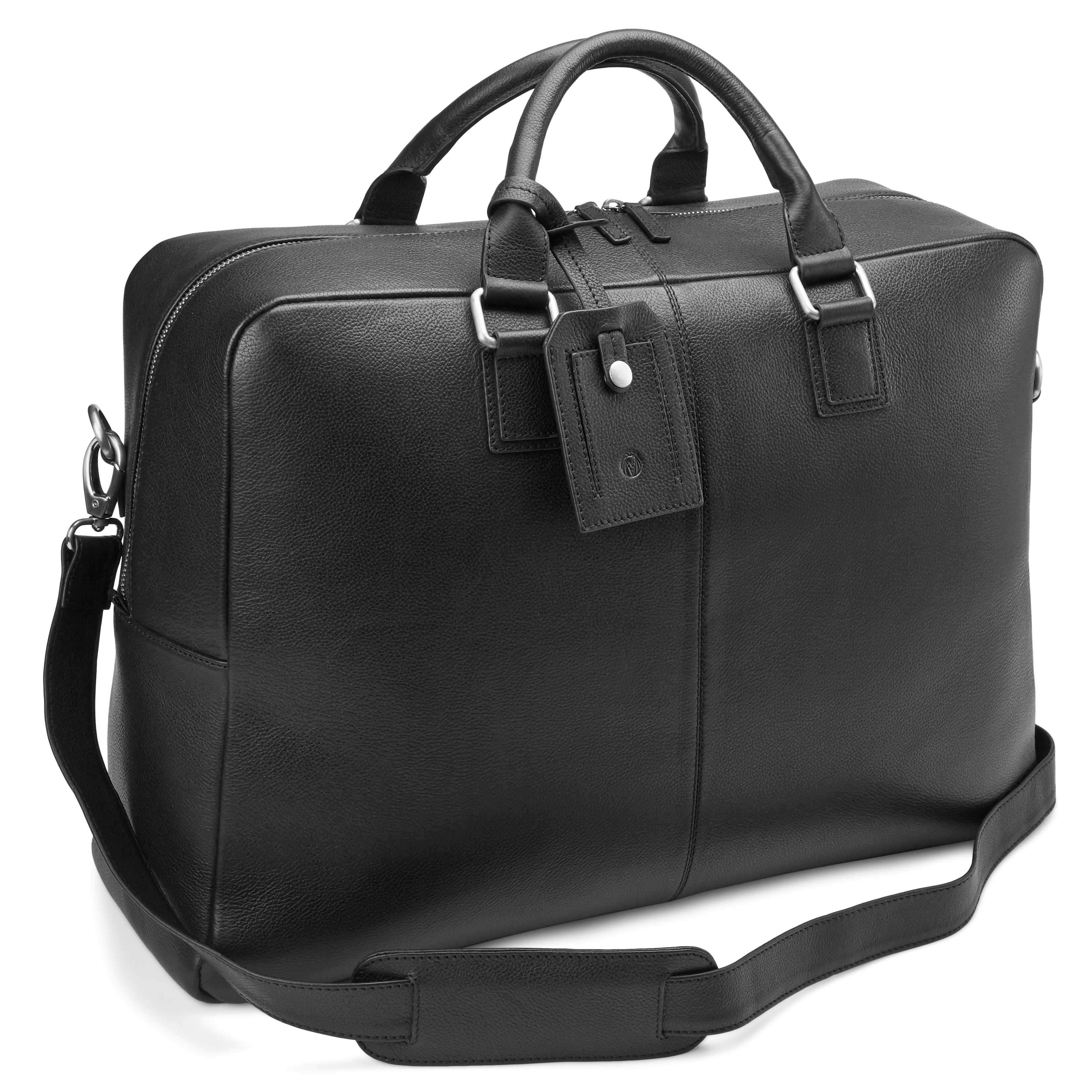 Bolsa de viaje de cuero negro Layne - 2